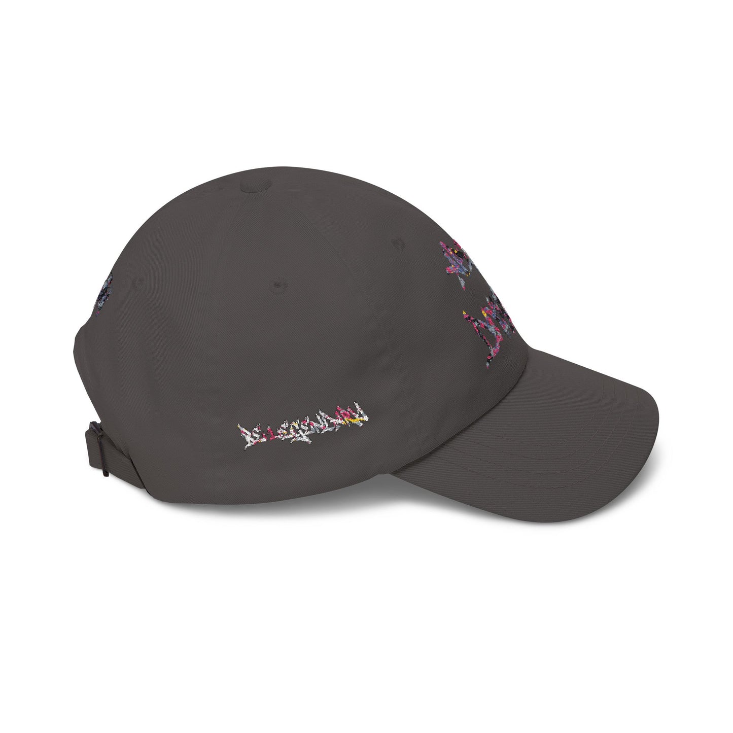 Dad Cap — Floral Graffiti 'No Division' Embroidered Baseball Hat