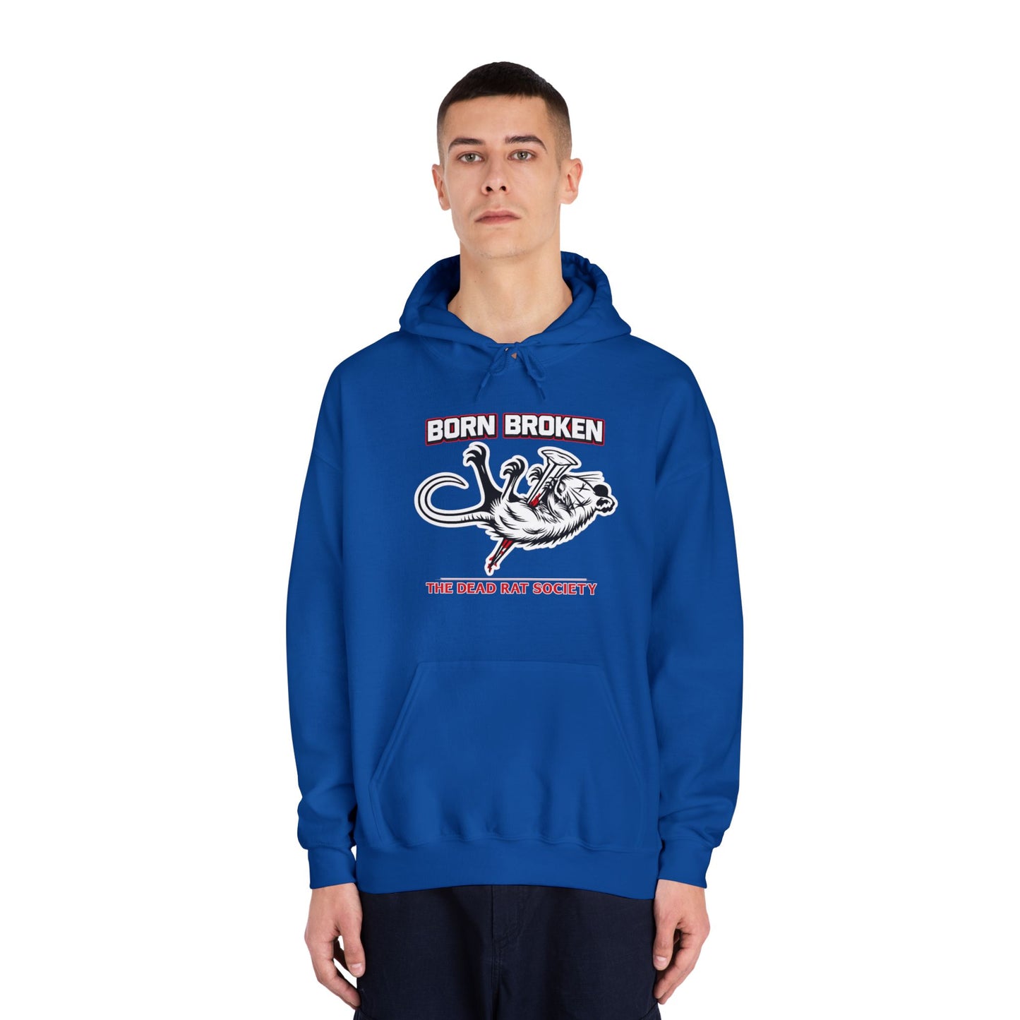 BORN BROKEN — DEAD RAT SOCIETY HOODIE
