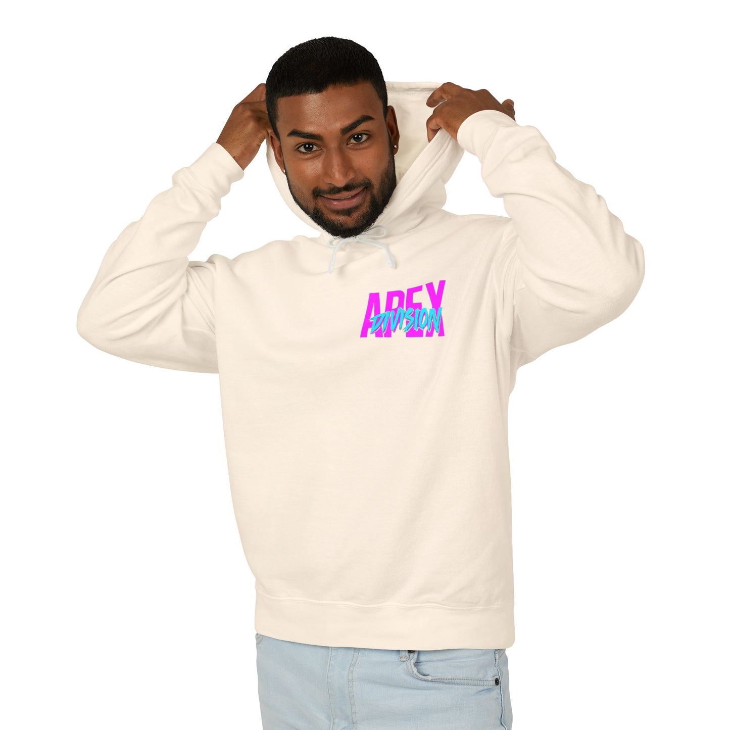 Apex Division Hooded Sweatshirt — Retro Neon Logo Hoodie