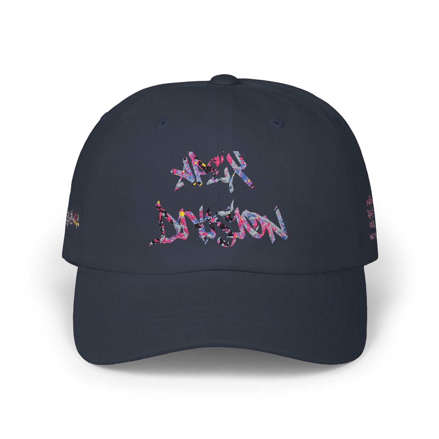 Dad Cap — Floral Graffiti 'No Division' Embroidered Baseball Hat