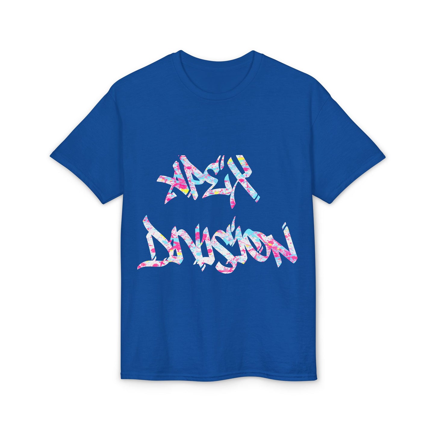 Resilient Division Graphic Tee — Colorful Motivational Back-Print Shirt