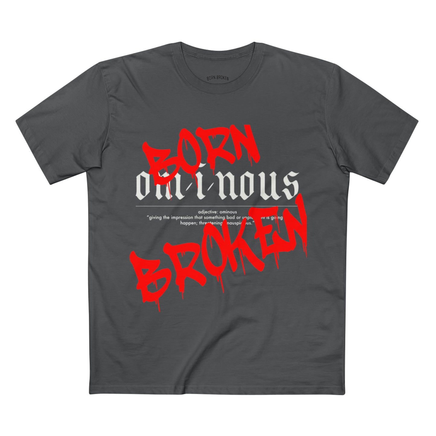 T-Shirt — Ominous Graphic Tee “Fuck the World” Red Streetwear