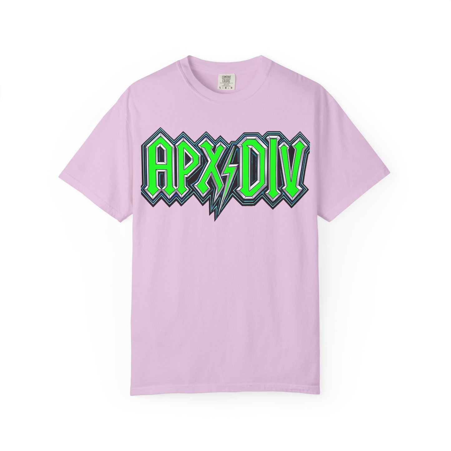Apex Division Graphic T-Shirt — Neon Green Logo & Three-Headed Dog Back Print