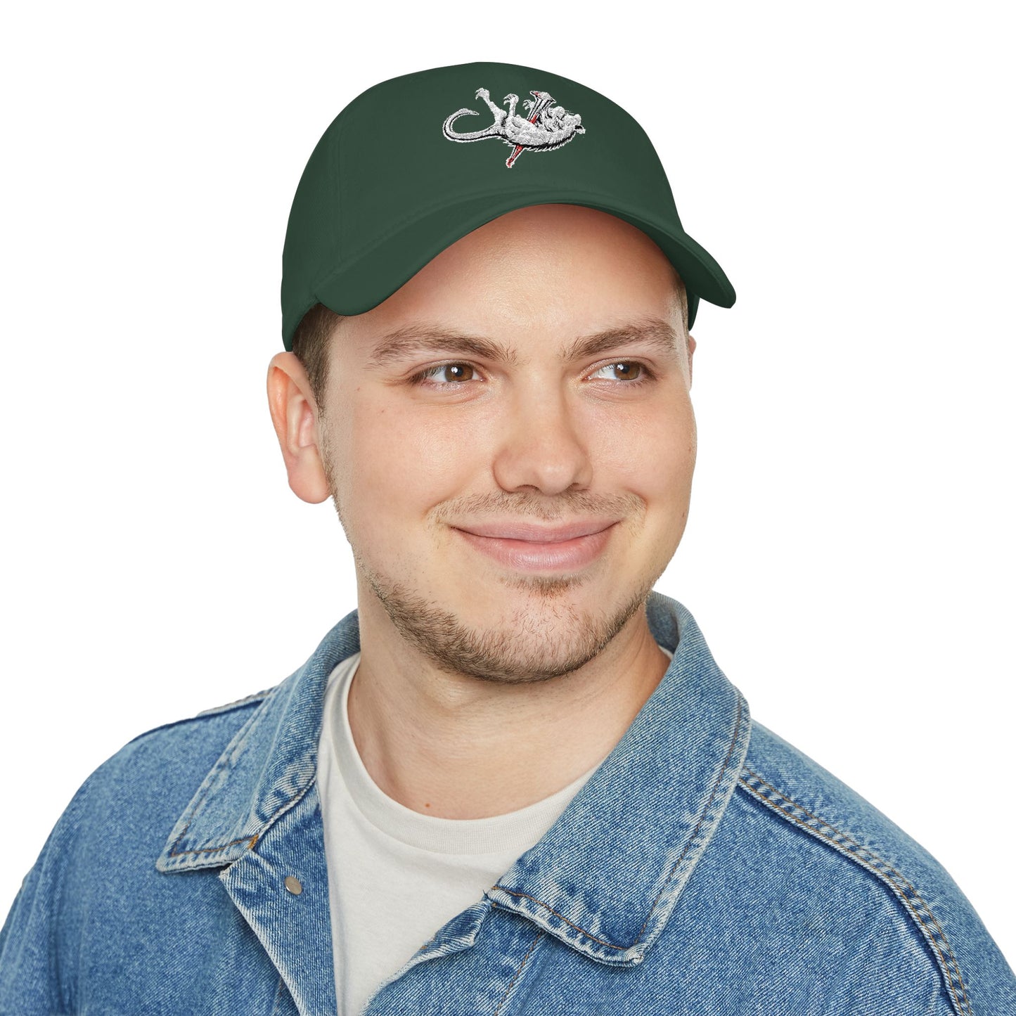 Lizard Embroidered Low Profile Baseball Cap