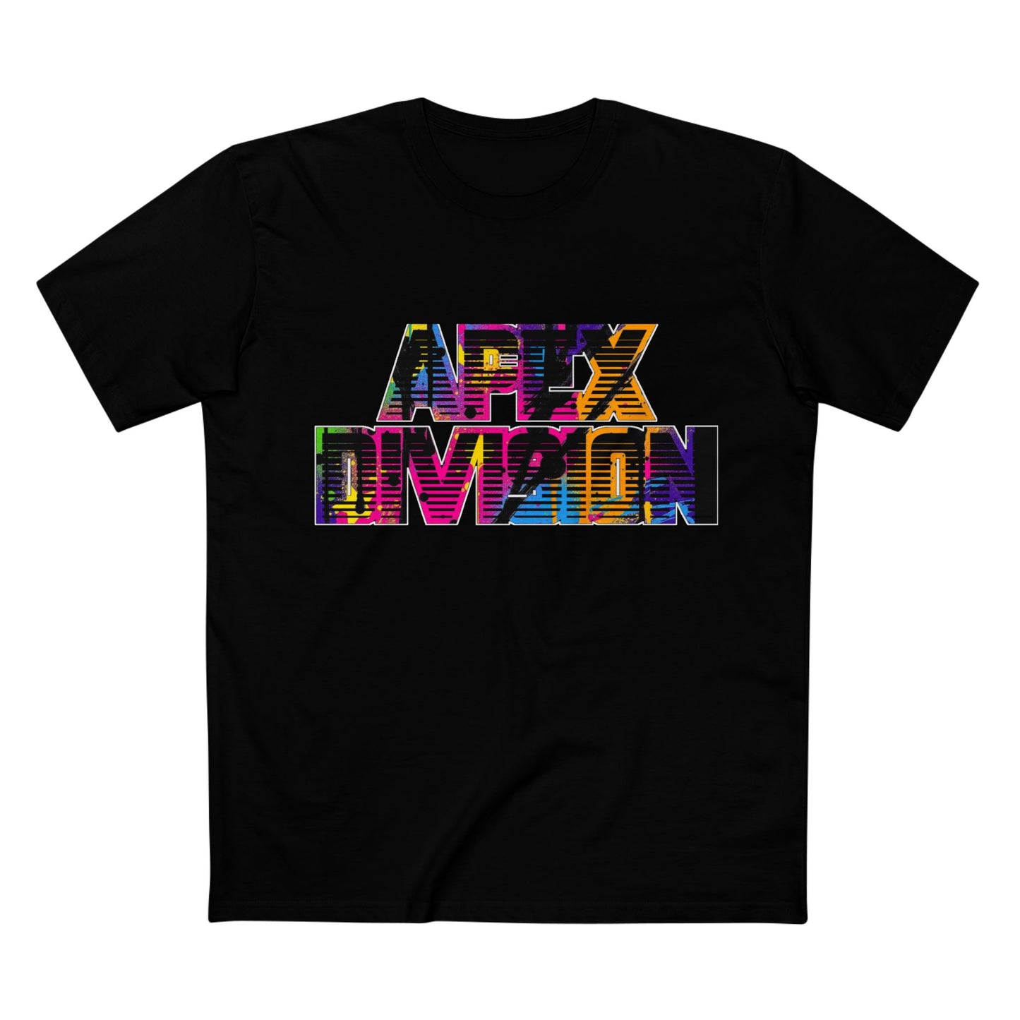 Apex Division Graphic Tee — Bold Neon Glitch 'Be Ruthless' Streetwear T-Shirt
