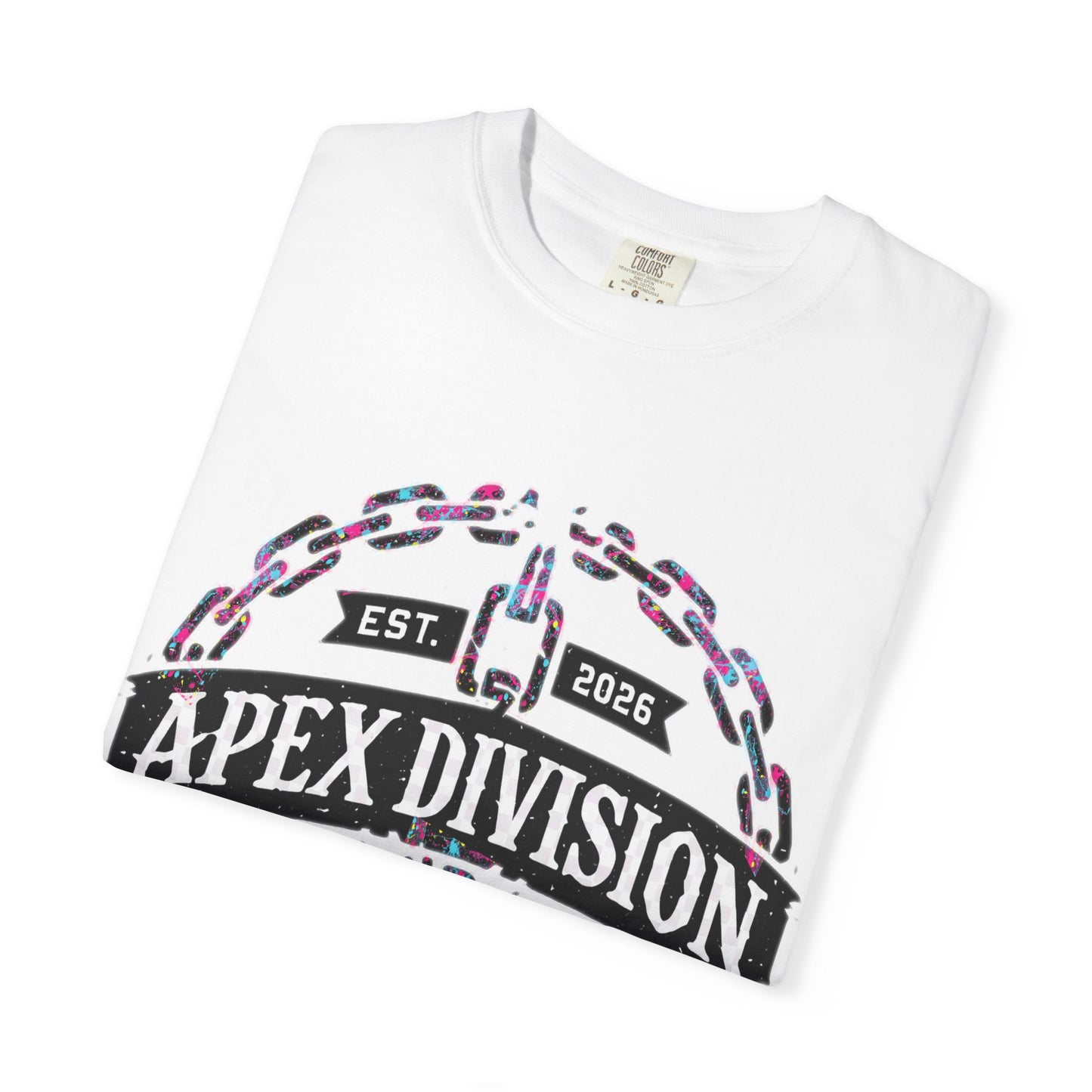 Apex Division Graphic T-Shirt — Hard Work & Determination Emblem