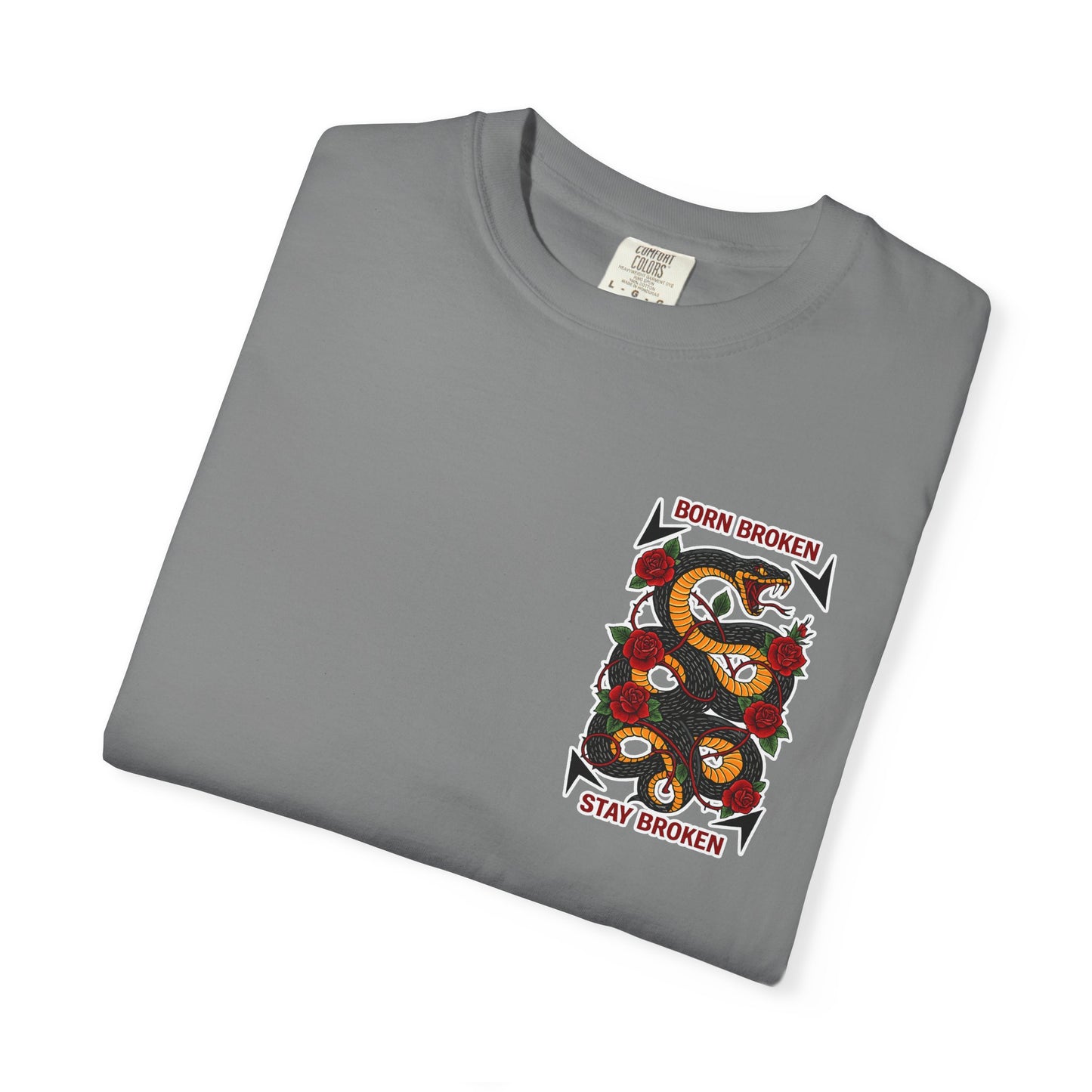 BORN BROKEN — SNAKE TEE