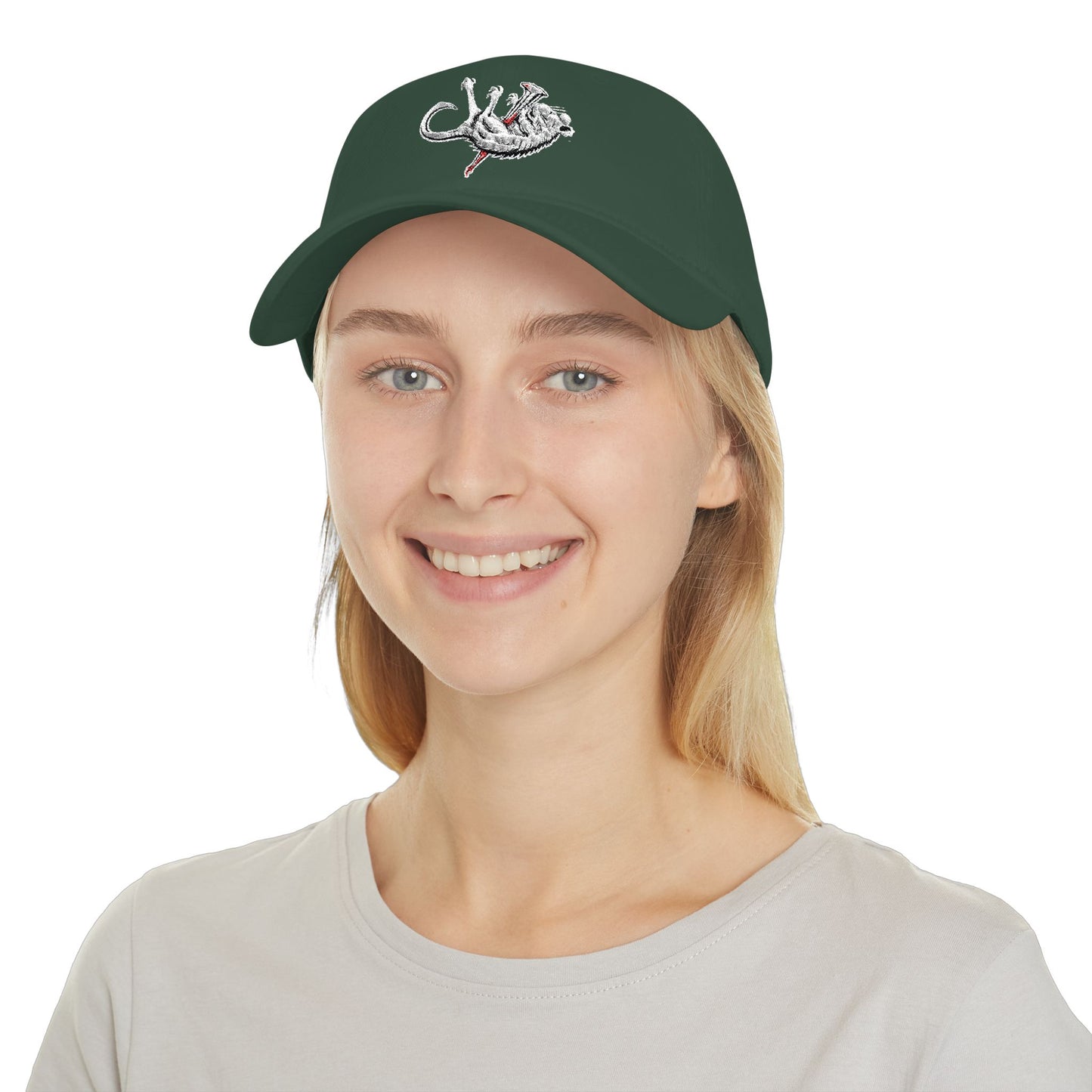 Lizard Embroidered Low Profile Baseball Cap