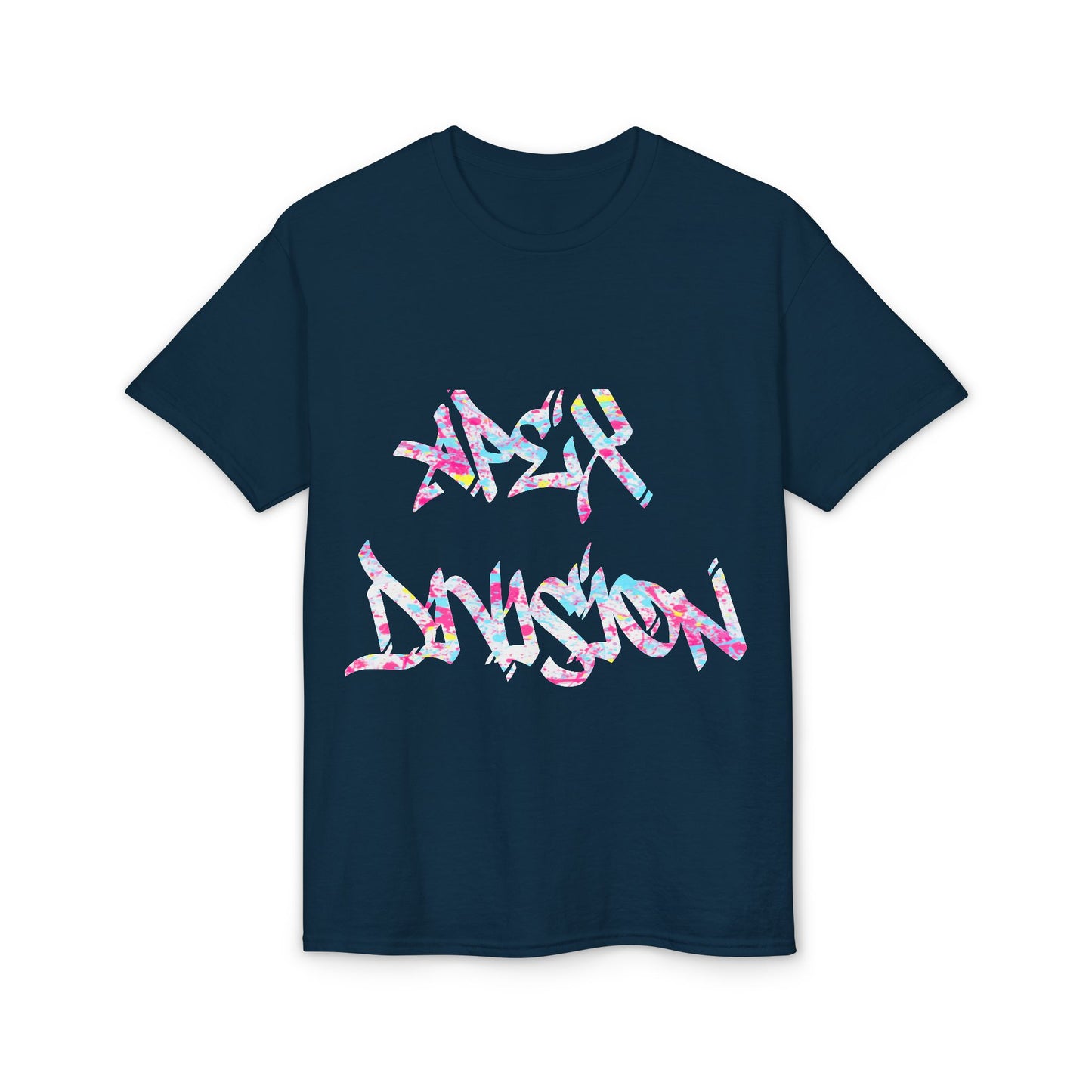 Resilient Division Graphic Tee — Colorful Motivational Back-Print Shirt