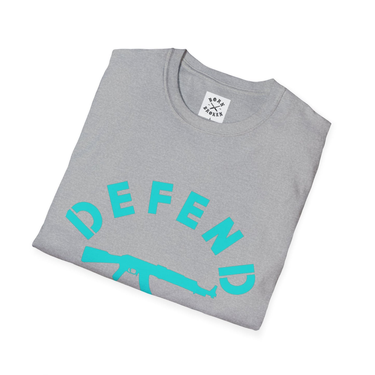 BORN BROKEN — DEFEND PUPPIES TEE