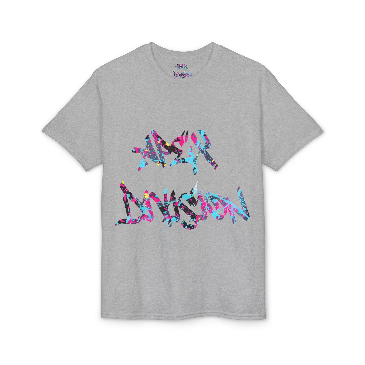 Resilient Division Graphic Tee — Colorful Motivational Back-Print Shirt