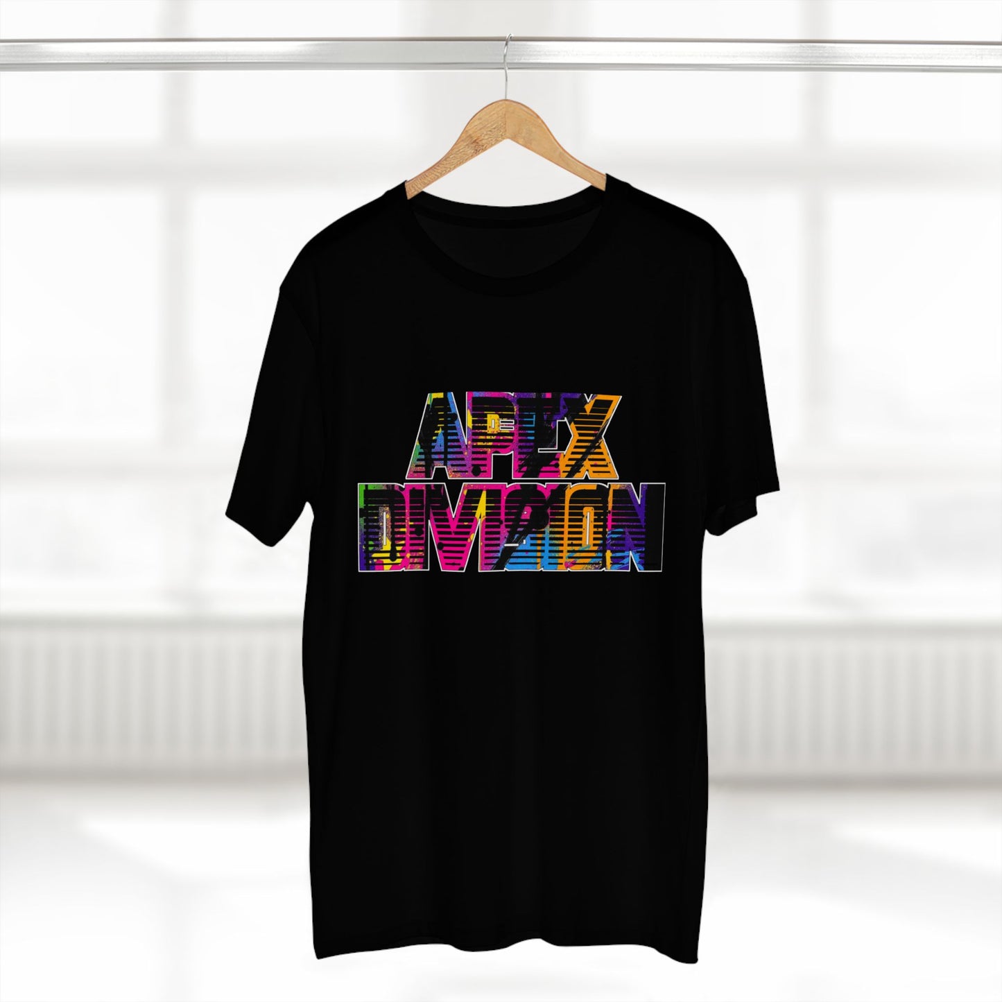 Apex Division Graphic Tee — Bold Neon Glitch 'Be Ruthless' Streetwear T-Shirt
