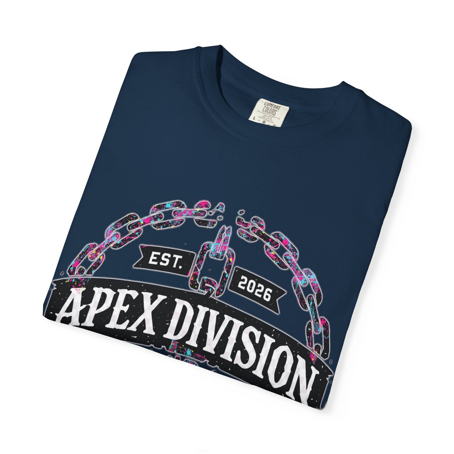 Apex Division Graphic T-Shirt — Hard Work & Determination Emblem
