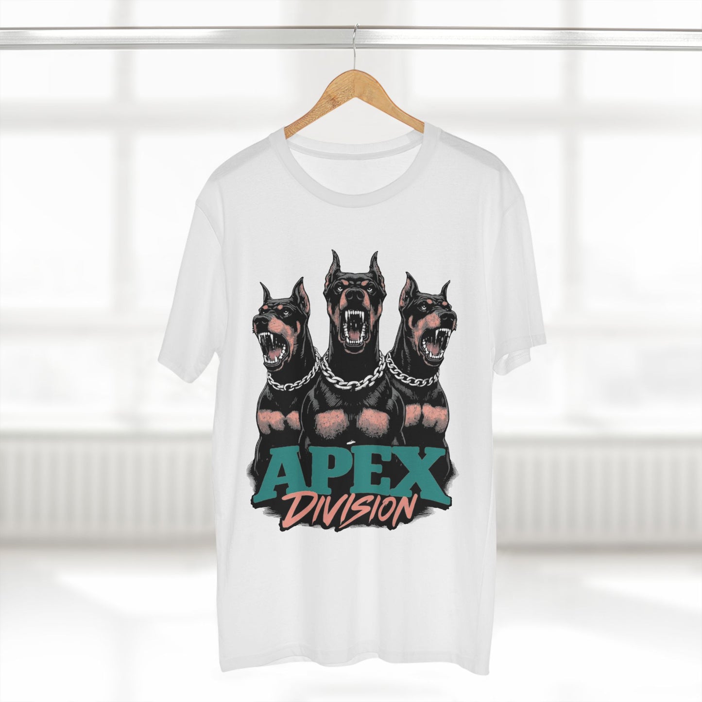 Apex Division Doberman Graphic Tee — "Dogs Gotta Eat" Streetwear T‑Shirt