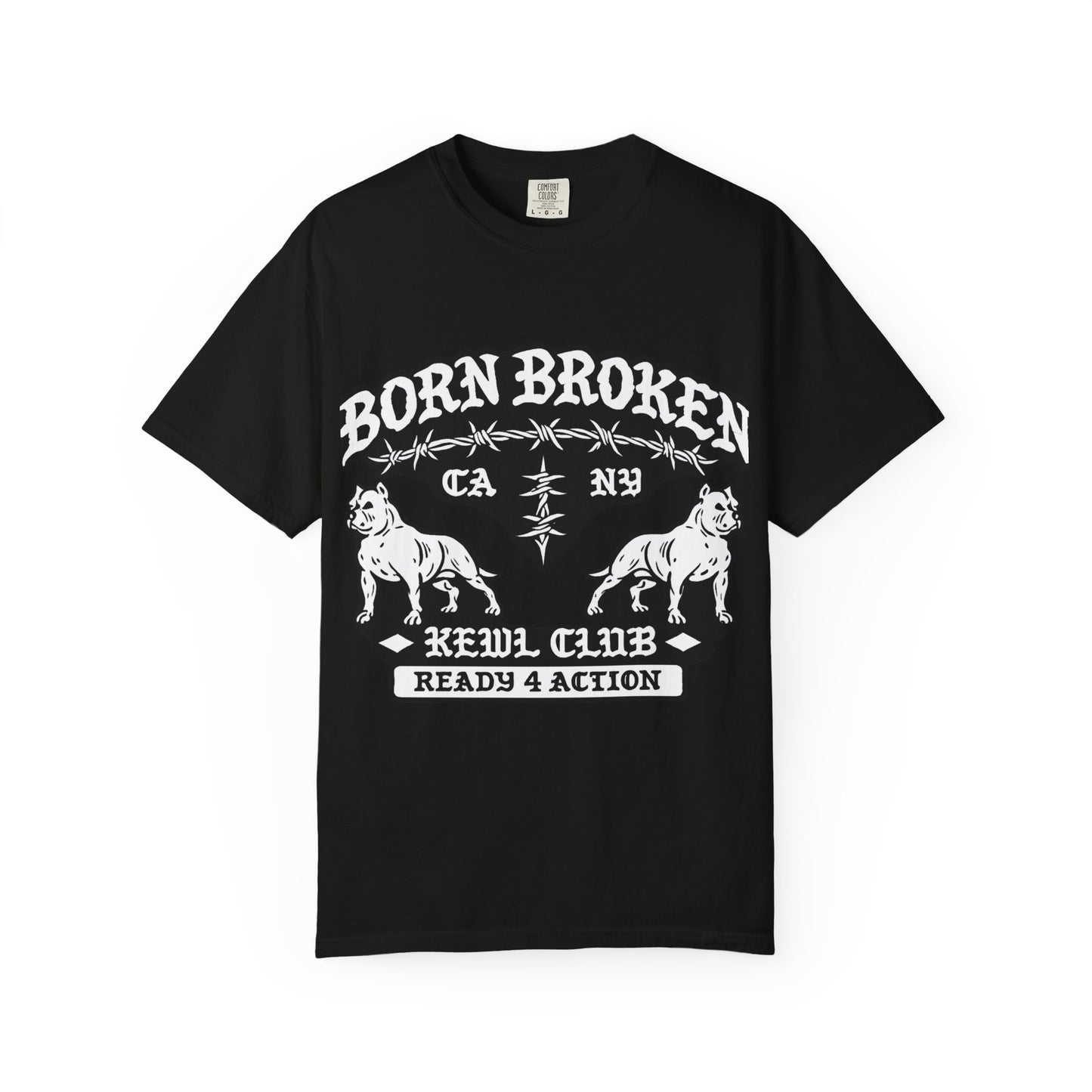 Born Broke Devil Club T-Shirt — "Ready 4 Action" Graphic Tee