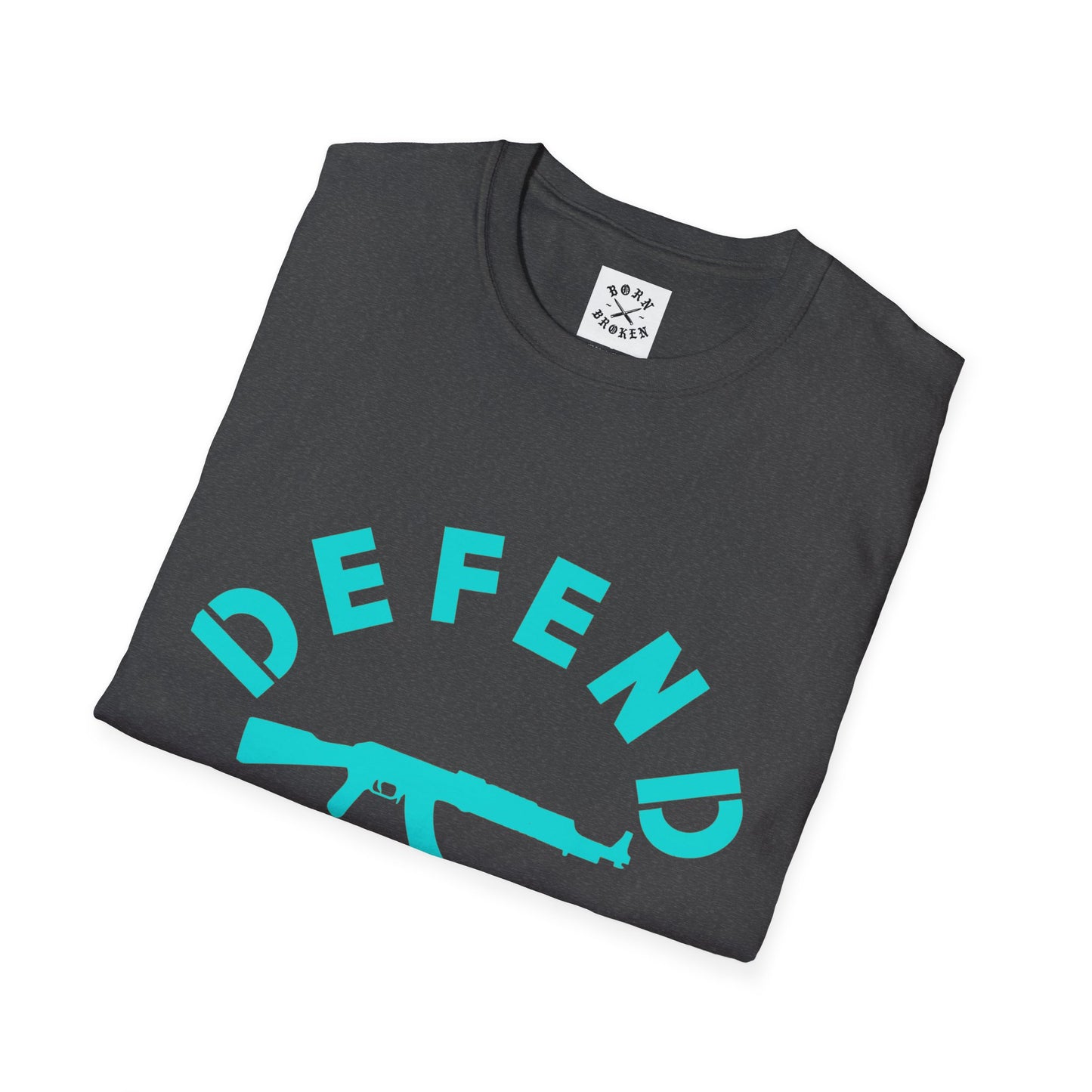 BORN BROKEN — DEFEND PUPPIES TEE