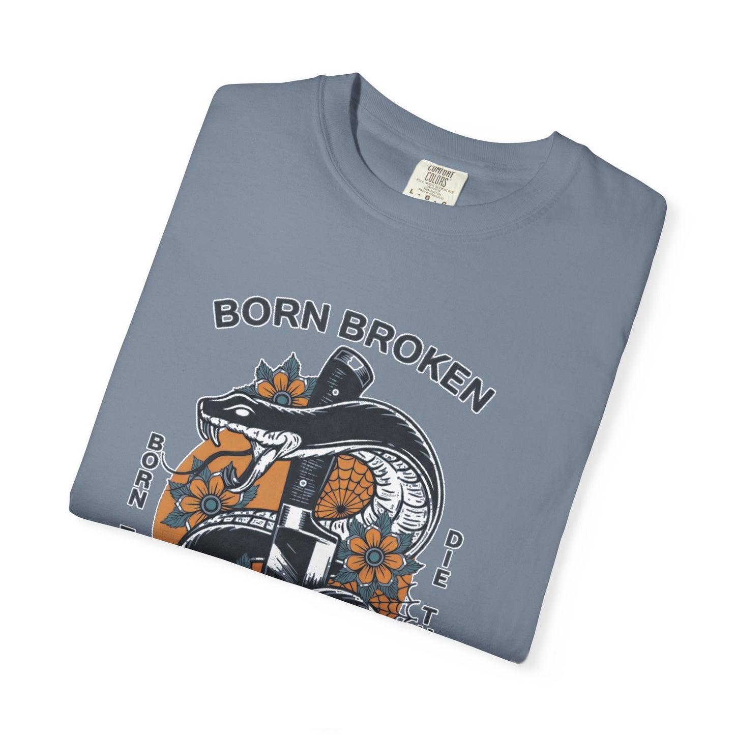 Born Broken Snake T-Shirt — Embrace the Pain Graphic Tee