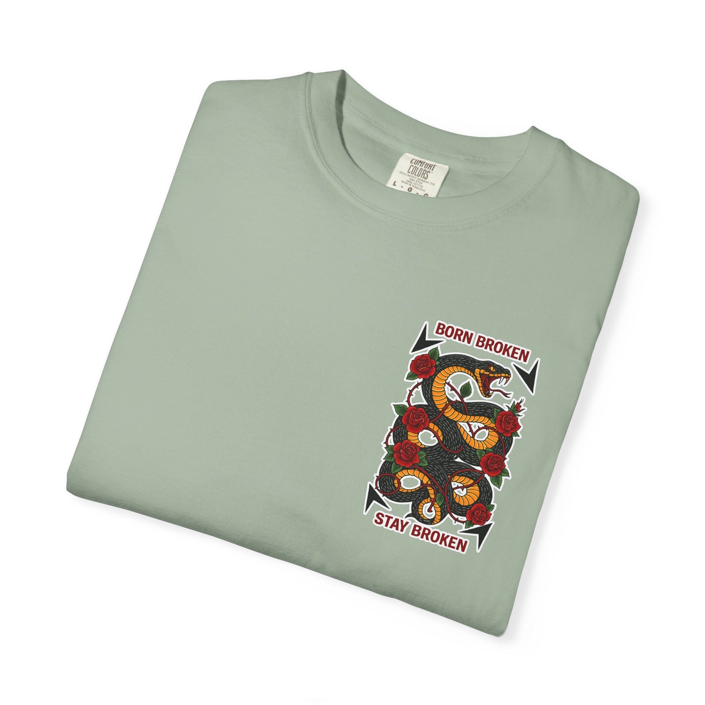 BORN BROKEN — SNAKE TEE