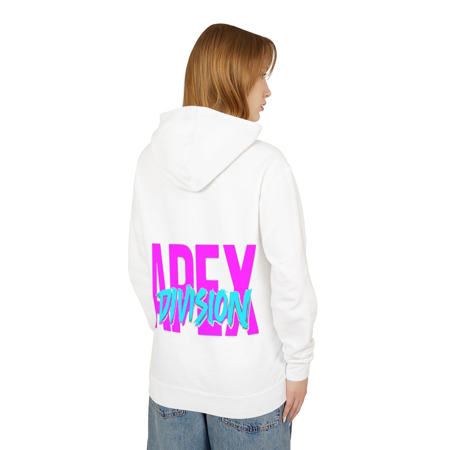 Apex Division Hooded Sweatshirt — Retro Neon Logo Hoodie