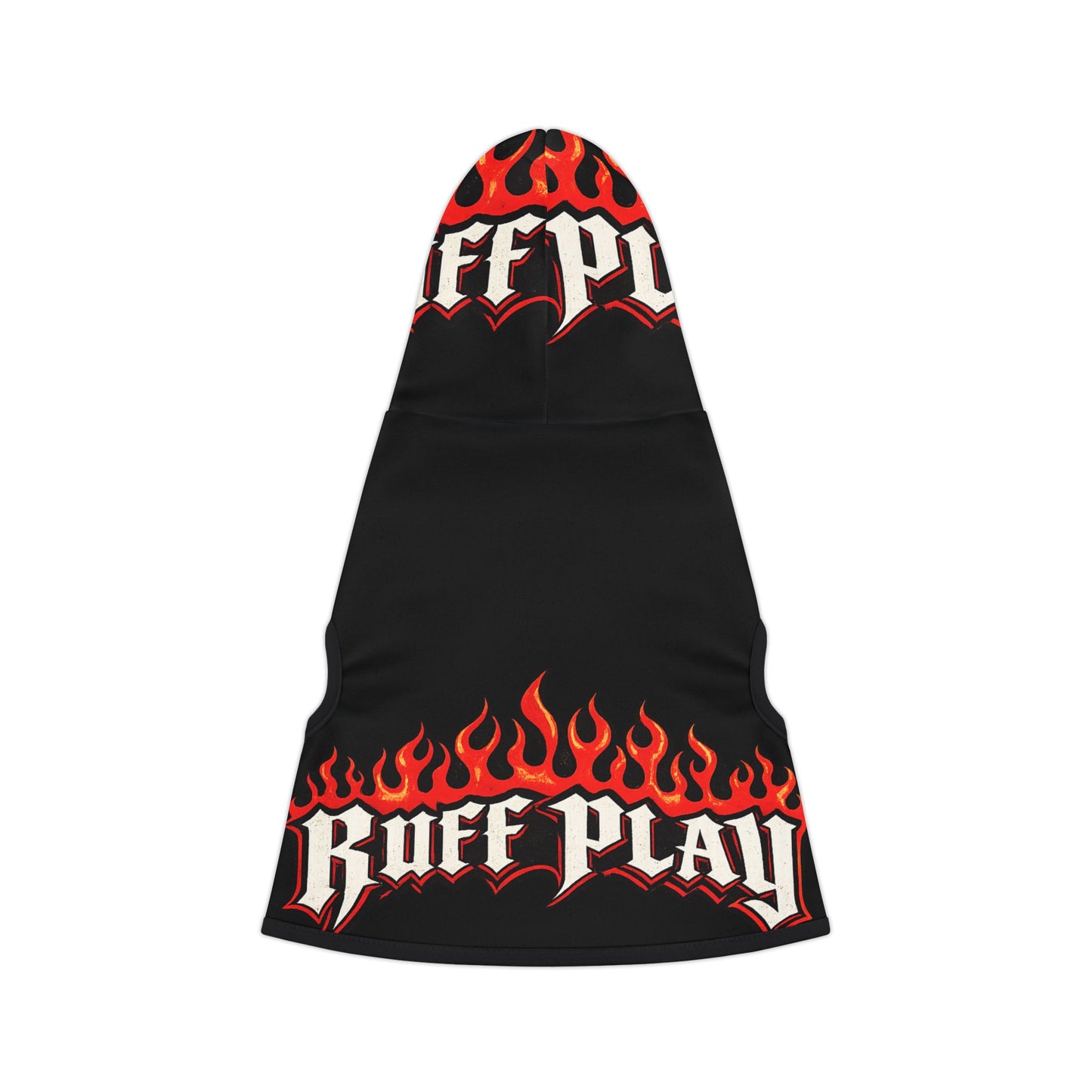 Pet Hoodie — 'Ruff Play' Flame Graphic Dog Hoodie