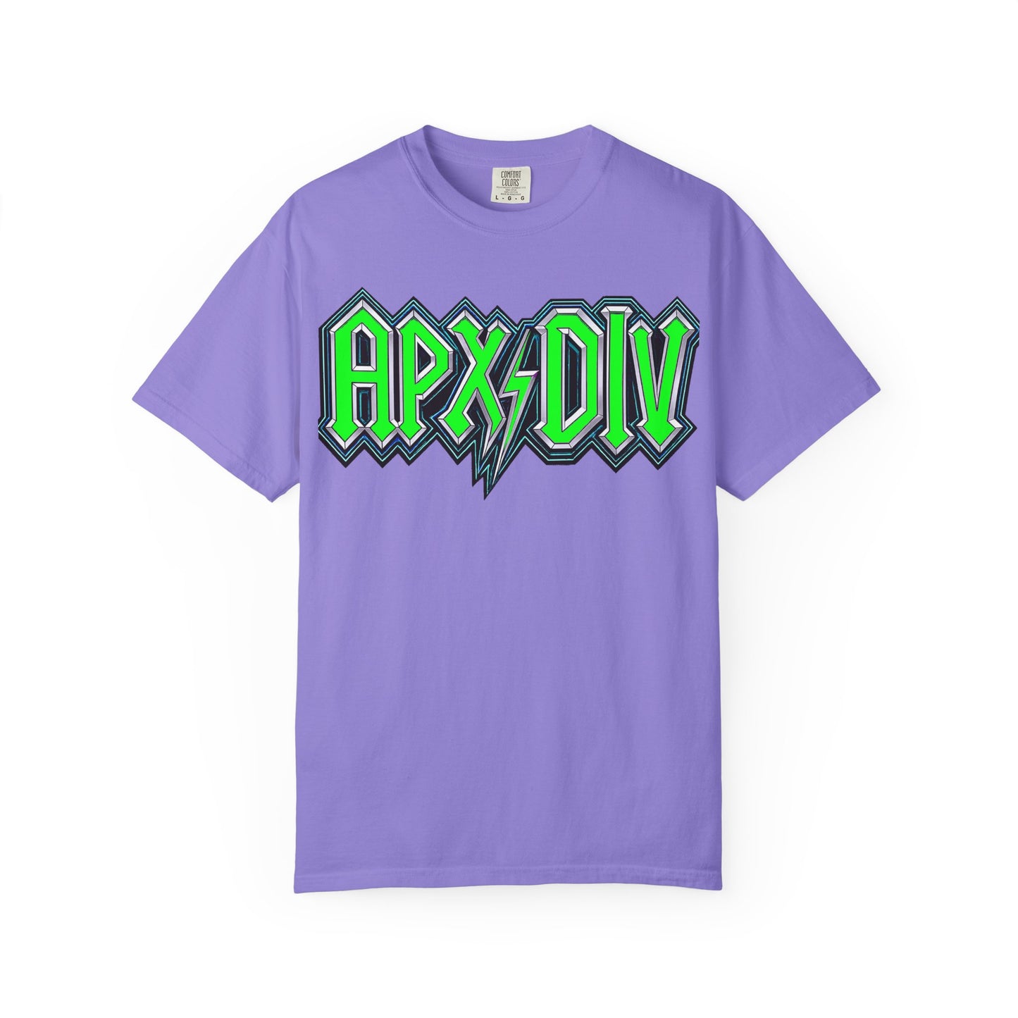 Apex Division Graphic T-Shirt — Neon Green Logo & Three-Headed Dog Back Print