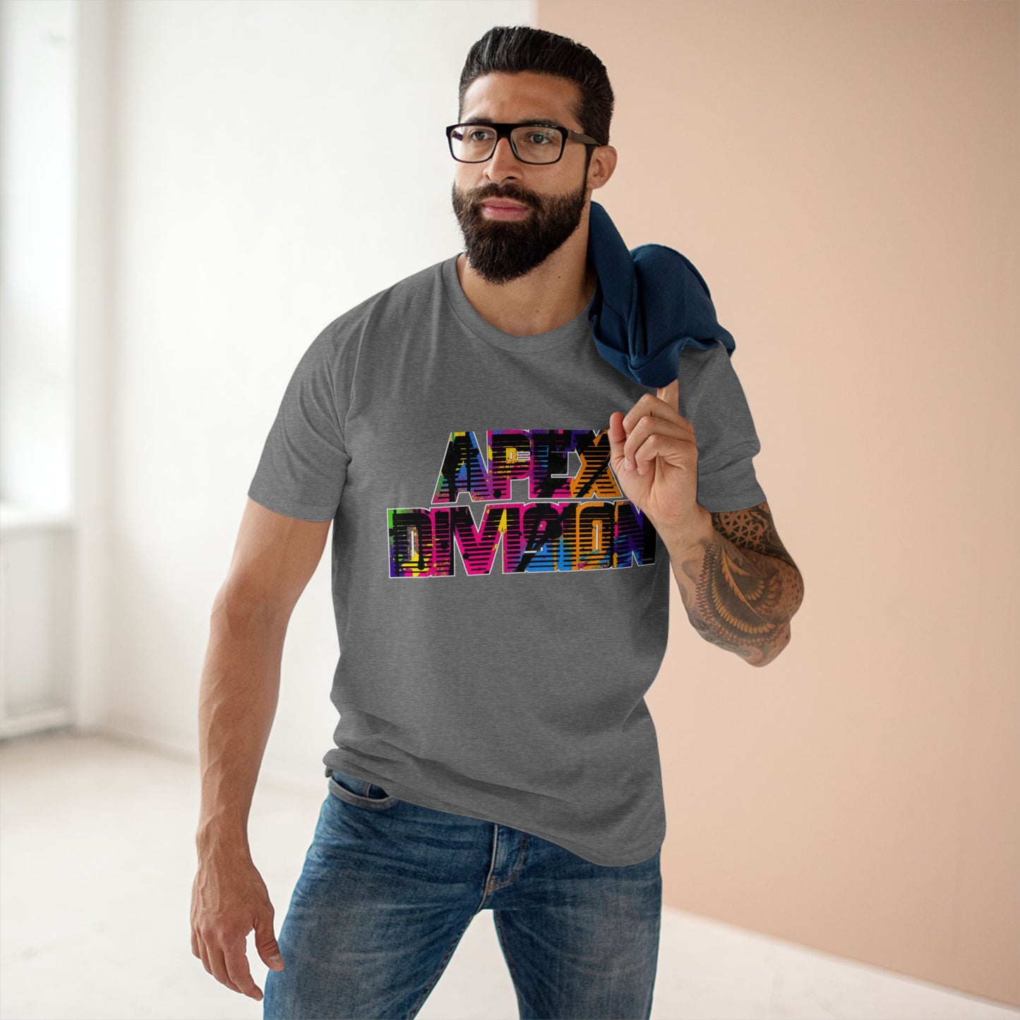 Apex Division Graphic Tee — Bold Neon Glitch 'Be Ruthless' Streetwear T-Shirt