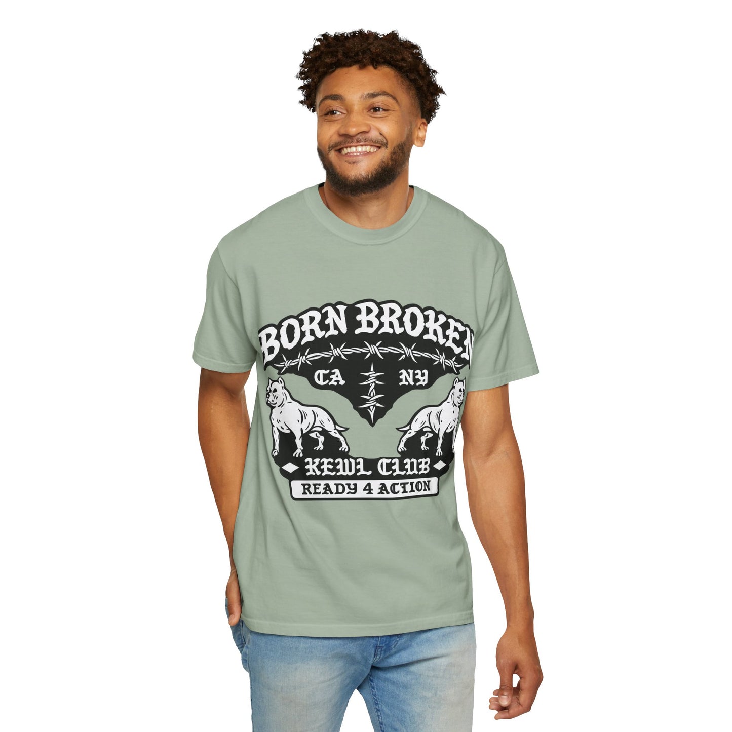 Born Broke Devil Club T-Shirt — "Ready 4 Action" Graphic Tee