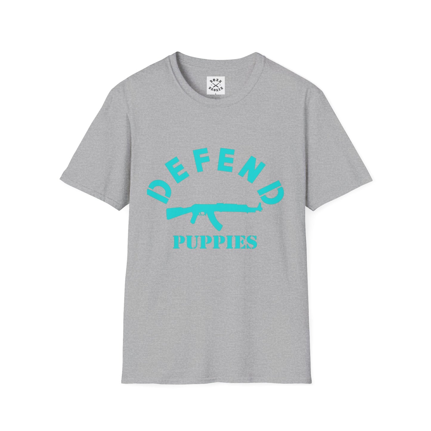 BORN BROKEN — DEFEND PUPPIES TEE