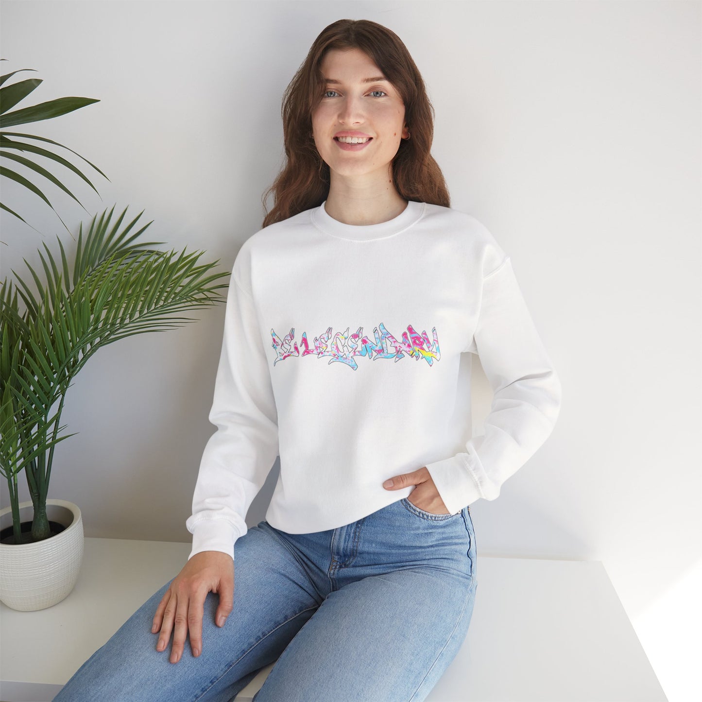 Pastel Graffiti Crewneck Sweatshirt