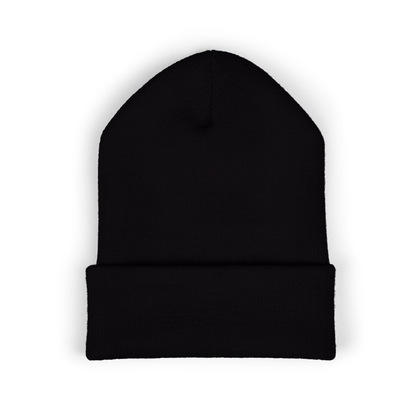 Embroidered "Rocky Biotchy" Classic Cuffed Beanie – Warm Yellow Knit Hat