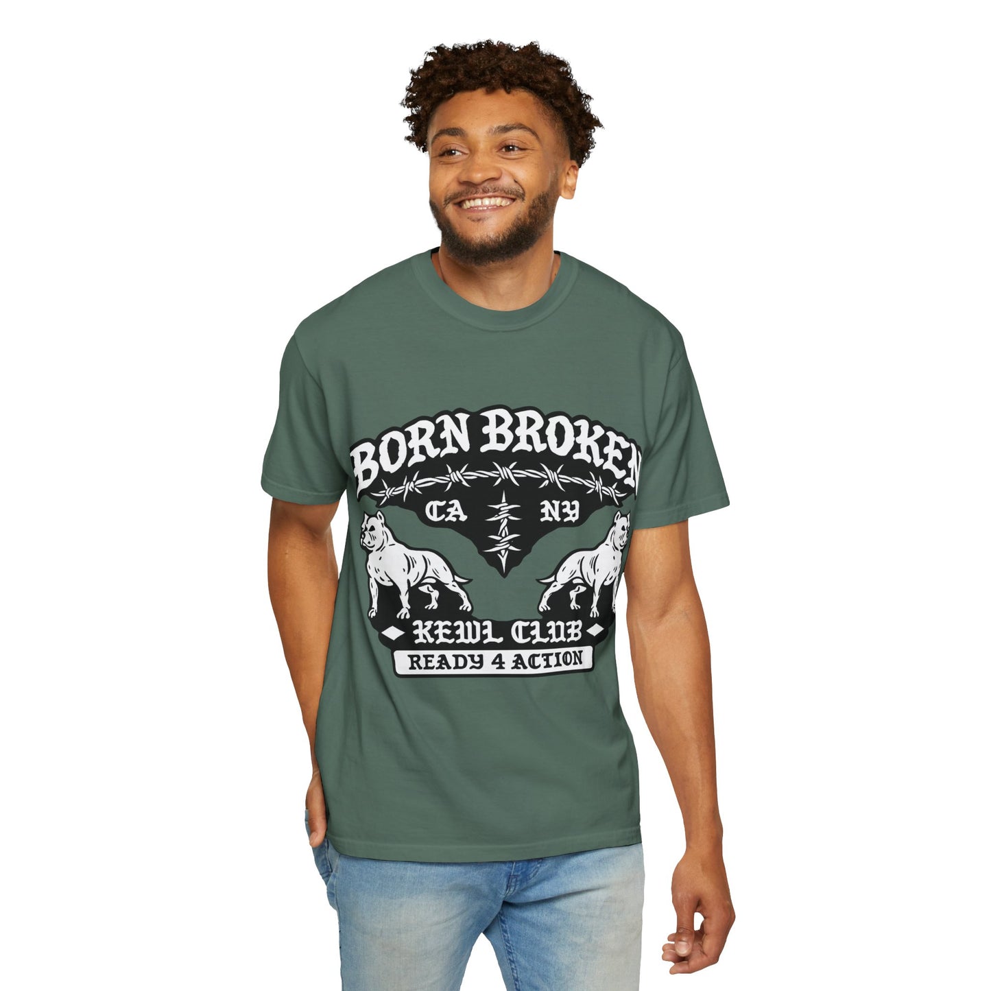 Born Broke Devil Club T-Shirt — "Ready 4 Action" Graphic Tee