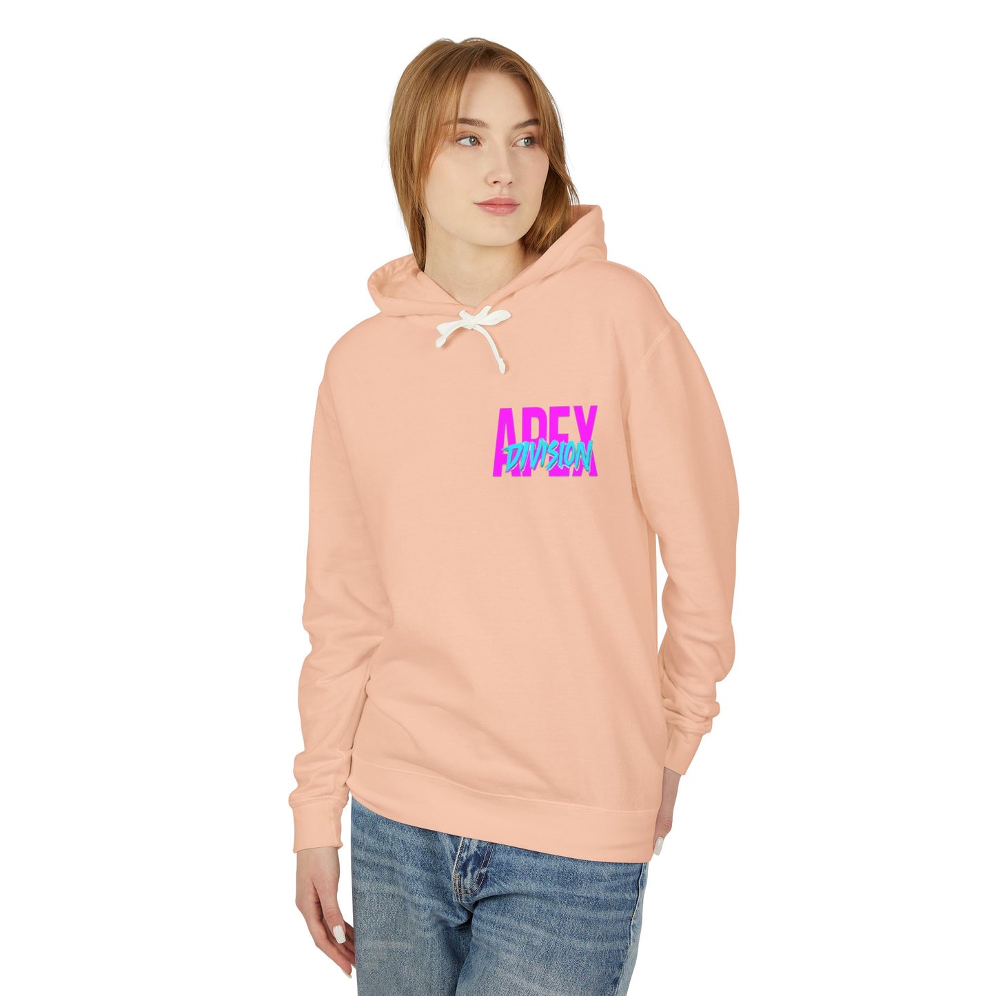 Apex Division Hooded Sweatshirt — Retro Neon Logo Hoodie