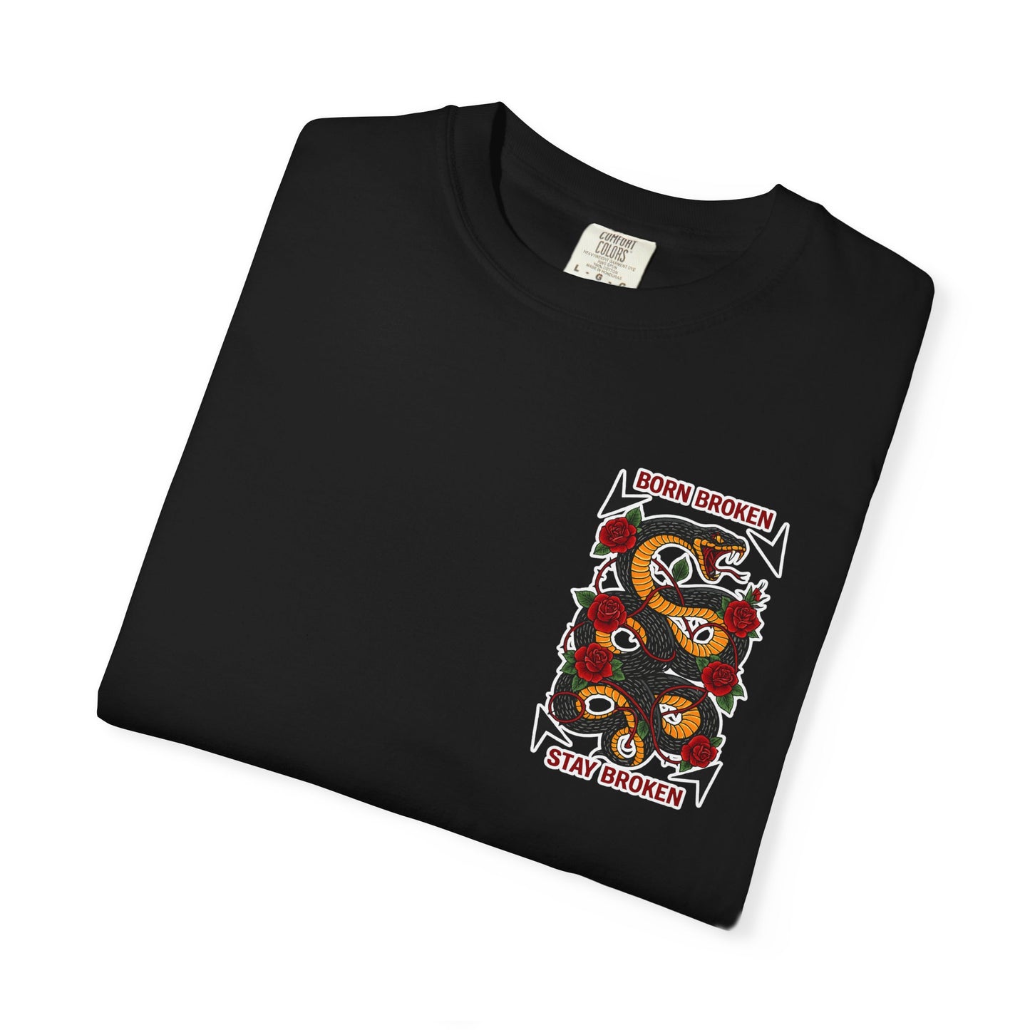BORN BROKEN — SNAKE TEE