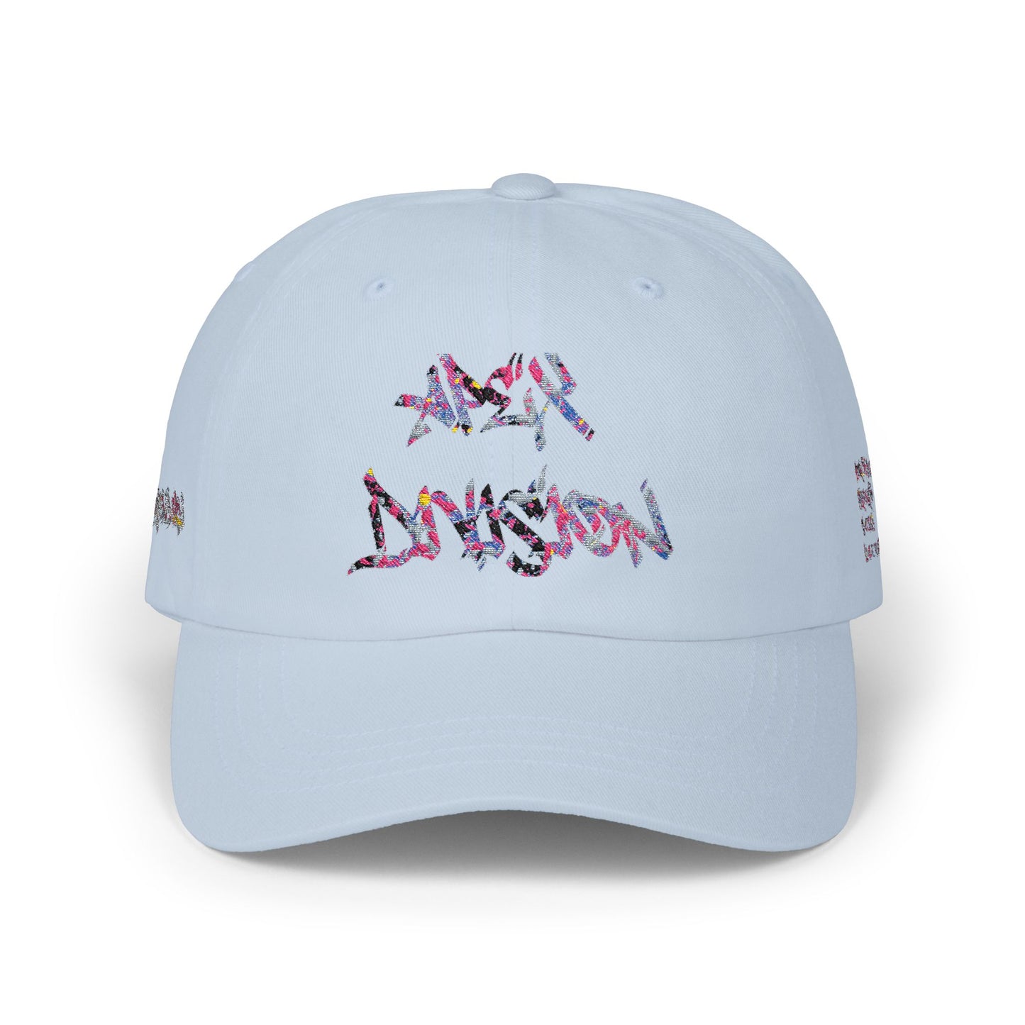 Dad Cap — Floral Graffiti 'No Division' Embroidered Baseball Hat