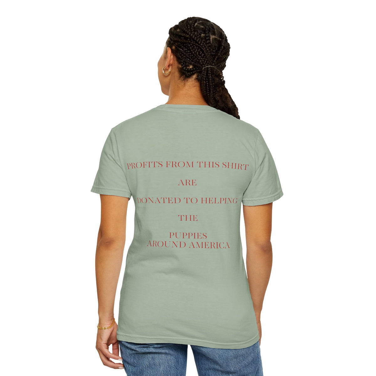 Born Broken Co. Graphic T-Shirt — 'Fight Abuse, Not Dogs' Statement Tee