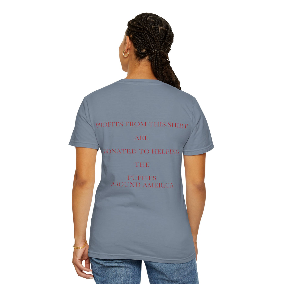 Born Broken Co. Graphic T-Shirt — 'Fight Abuse, Not Dogs' Statement Tee