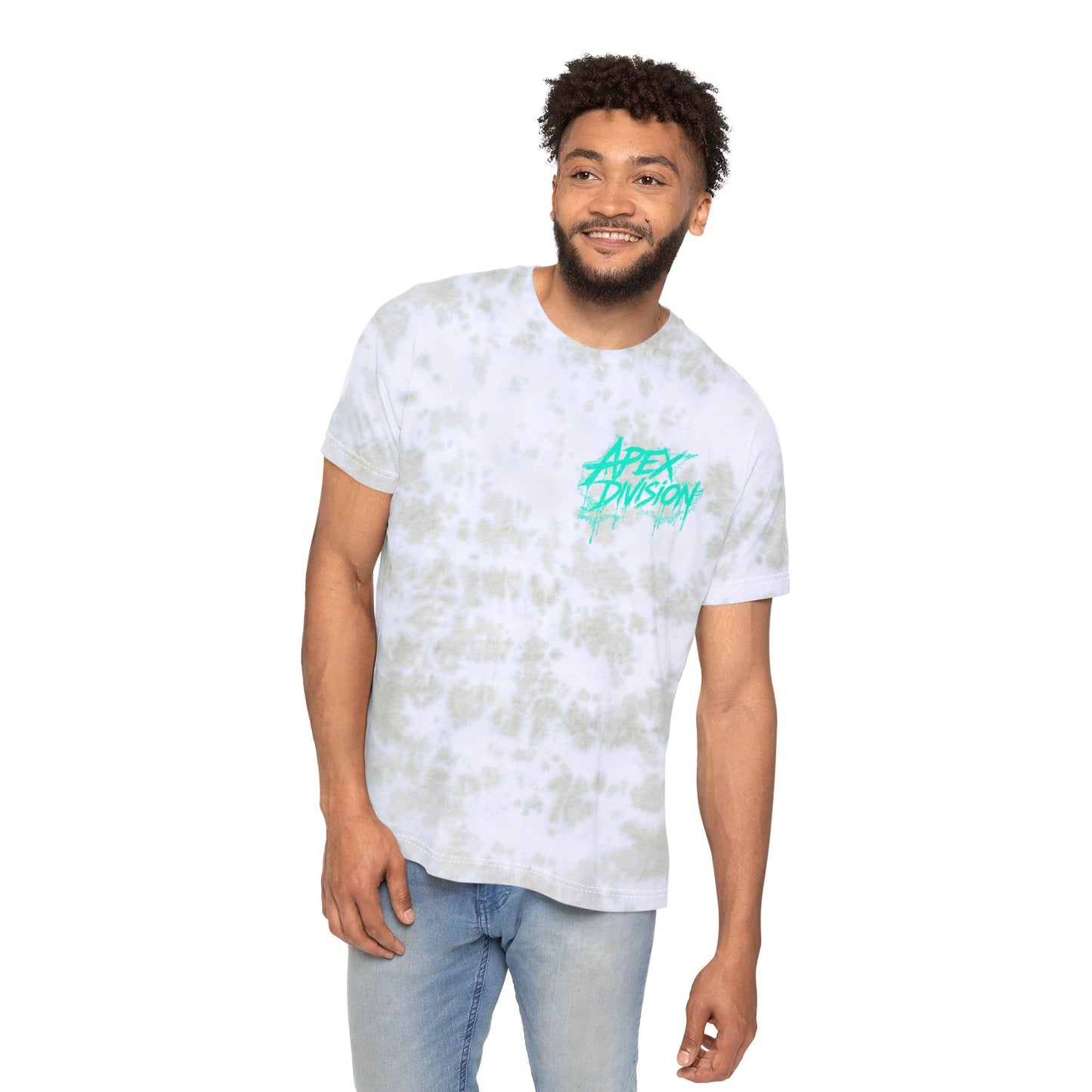 Tie-Dye T-Shirt — "Apex Division" Graphic with "Nothing in Life is Promised Except Death" Back