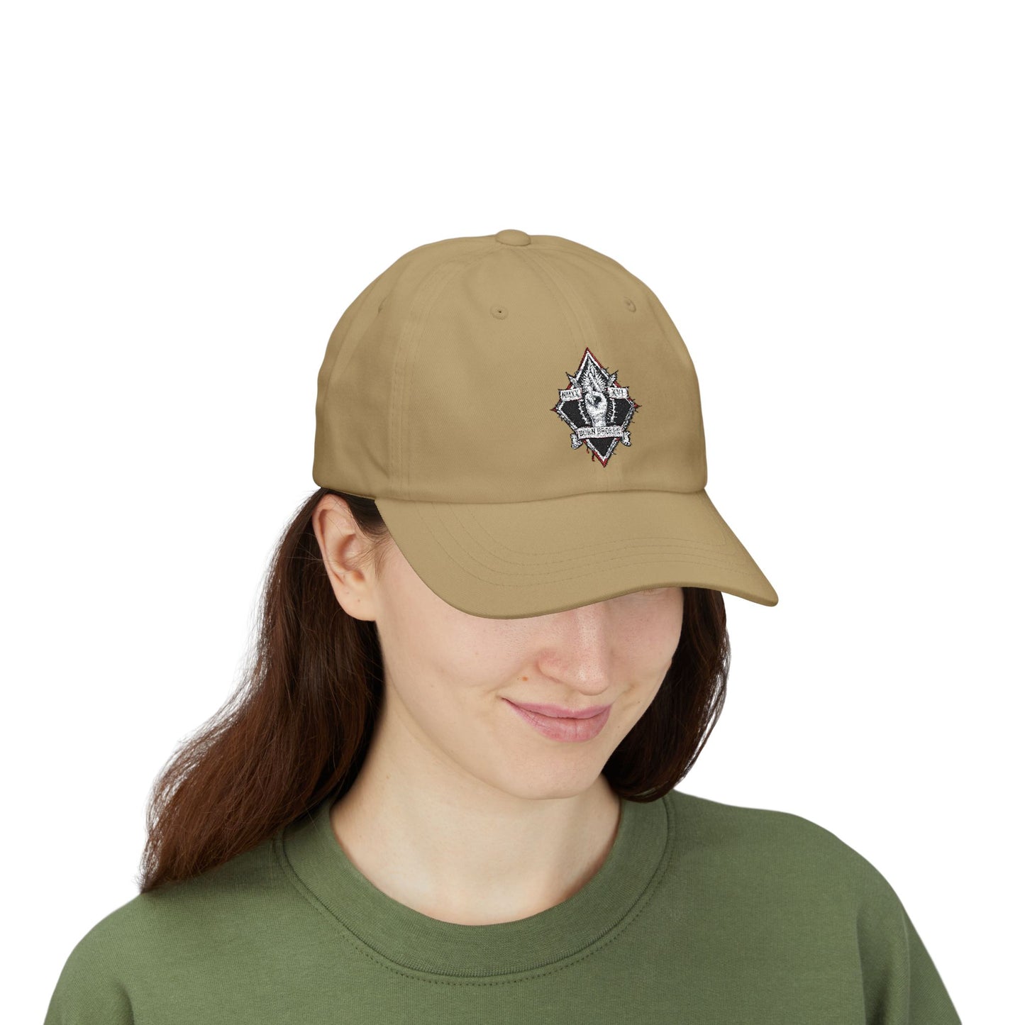 Classic Dad Cap — Minimalist Crest Embroidered Baseball Hat