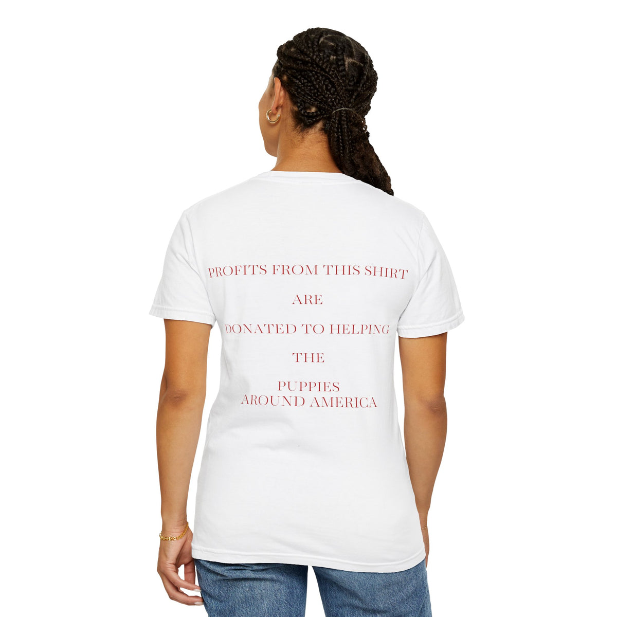 Born Broken Co. Graphic T-Shirt — 'Fight Abuse, Not Dogs' Statement Tee