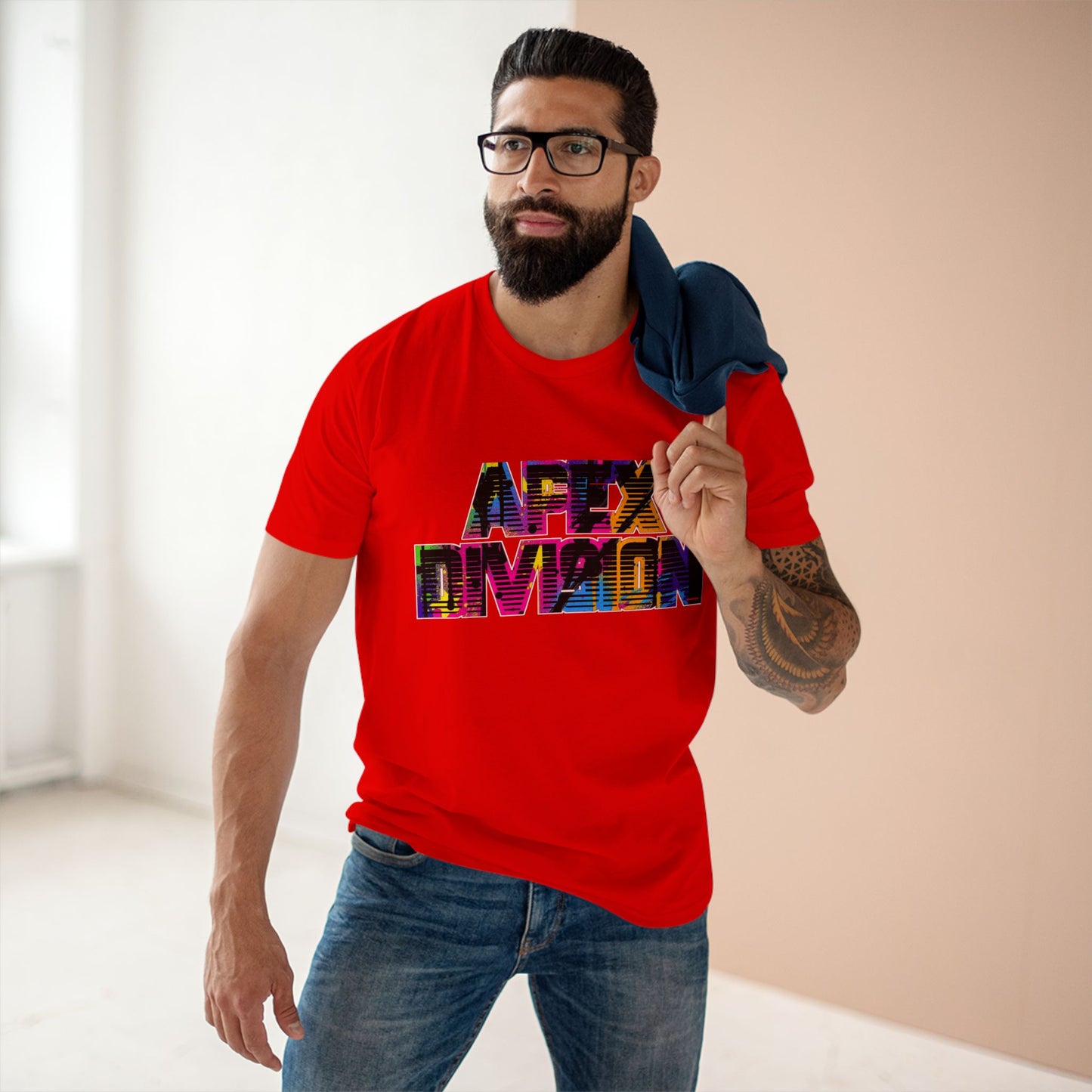 Apex Division Graphic Tee — Bold Neon Glitch 'Be Ruthless' Streetwear T-Shirt