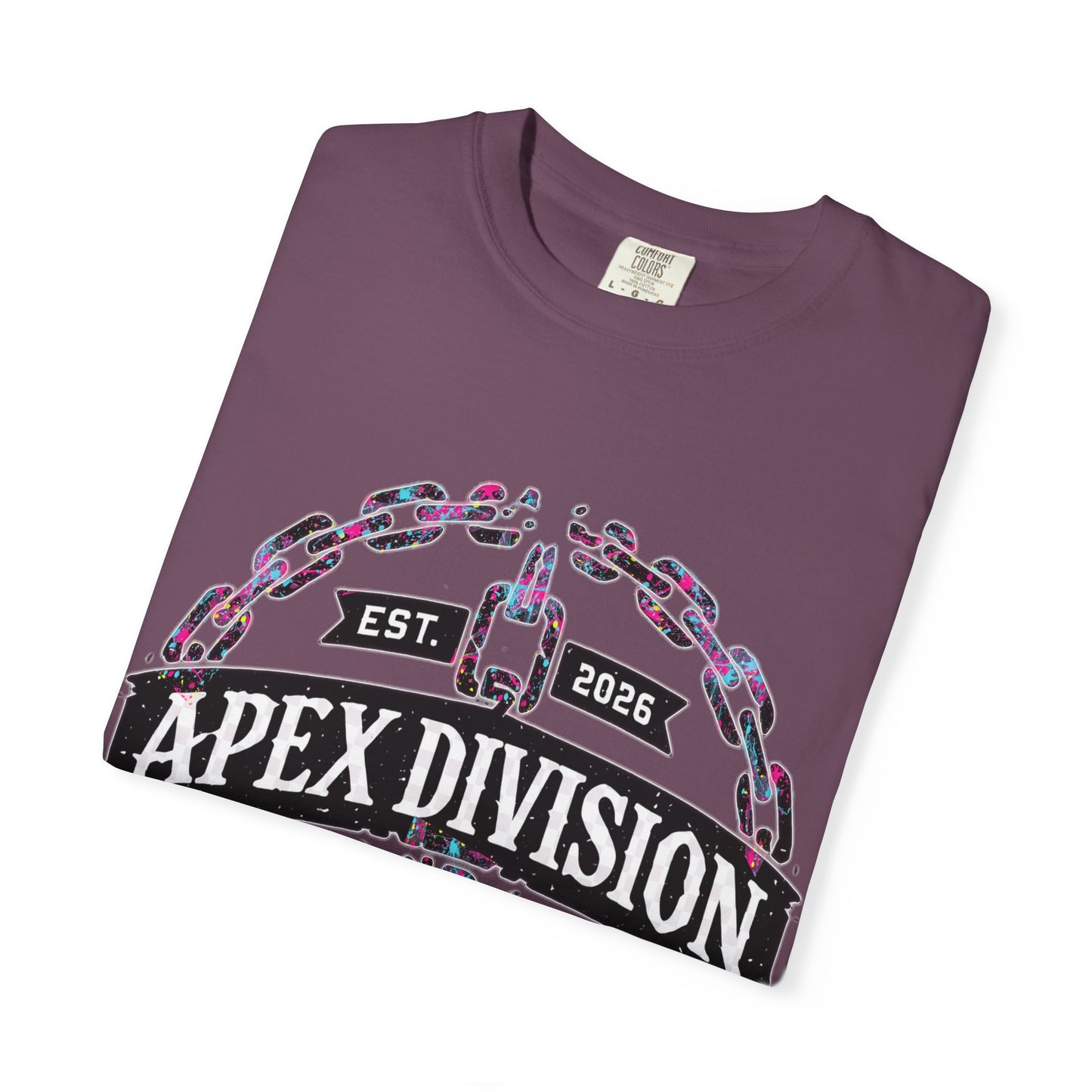 Apex Division Graphic T-Shirt — Hard Work & Determination Emblem