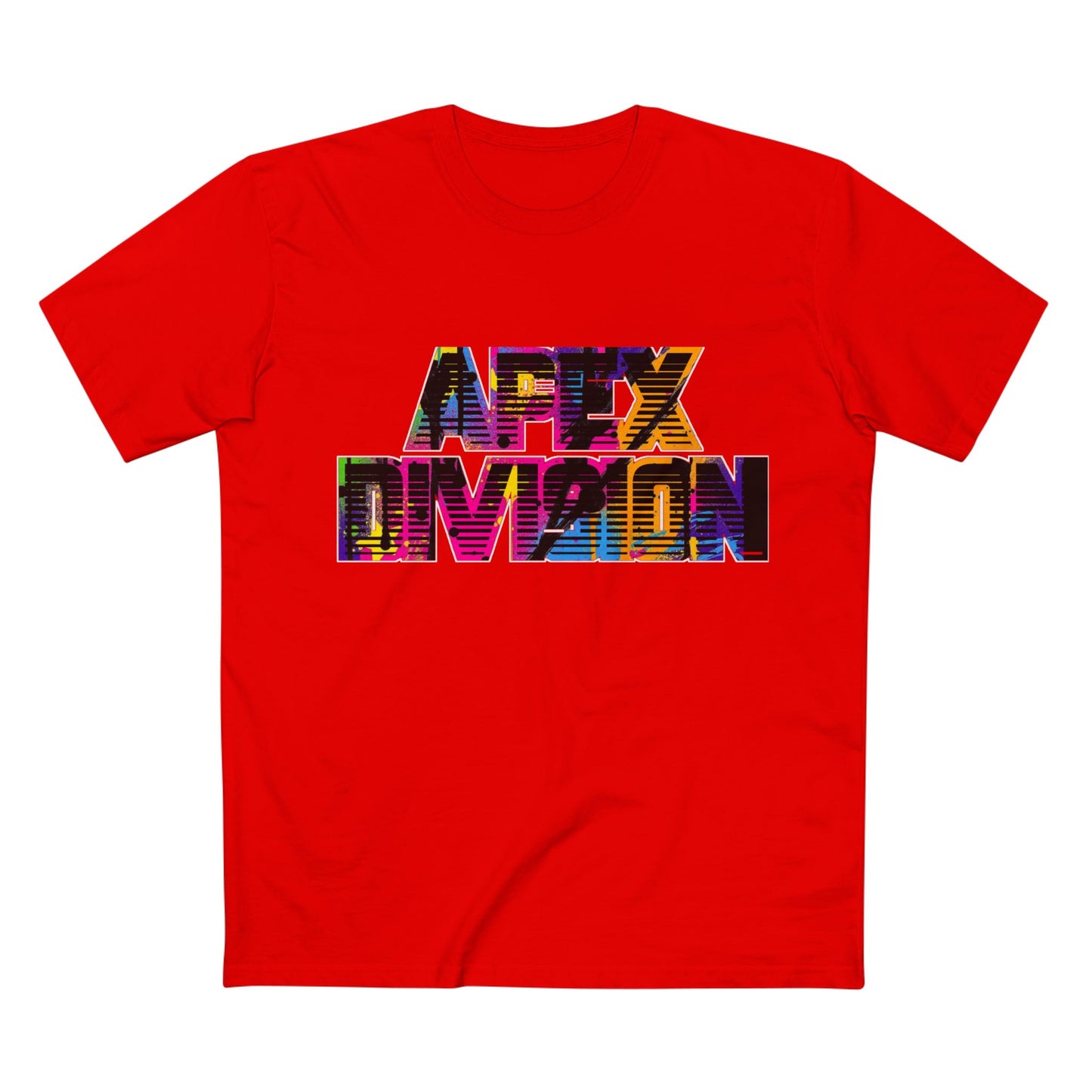 Apex Division Graphic Tee — Bold Neon Glitch 'Be Ruthless' Streetwear T-Shirt
