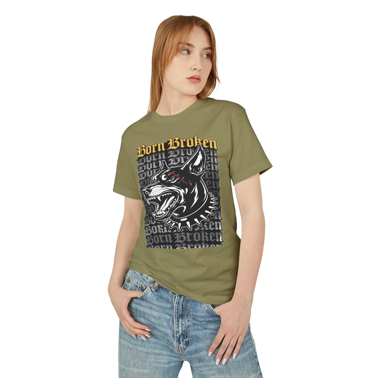 BORN BROKEN - DOBERMAN “No Warning” TEE