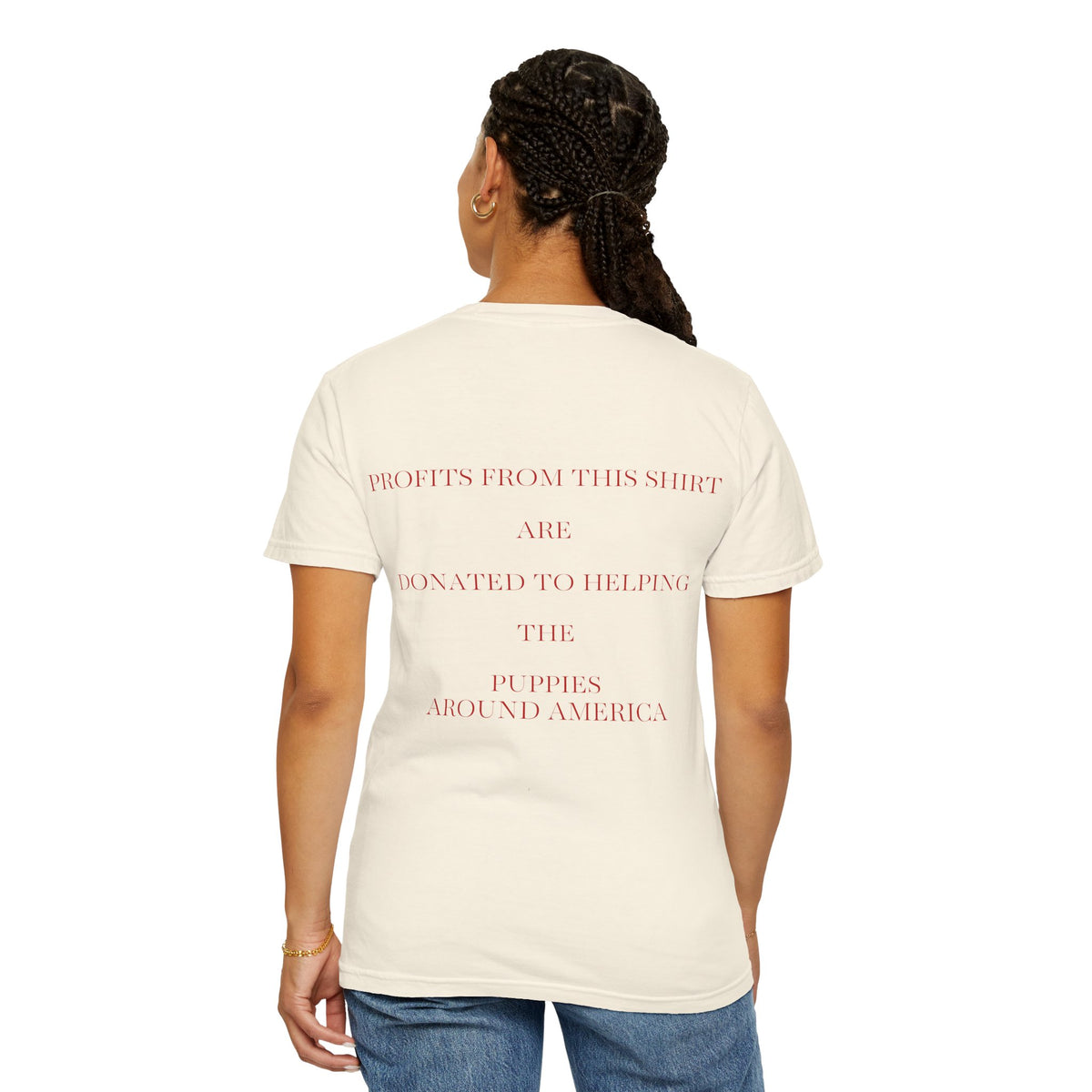 Born Broken Co. Graphic T-Shirt — 'Fight Abuse, Not Dogs' Statement Tee