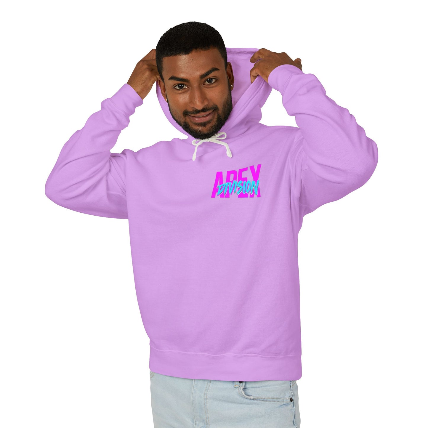 Apex Division Hooded Sweatshirt — Retro Neon Logo Hoodie