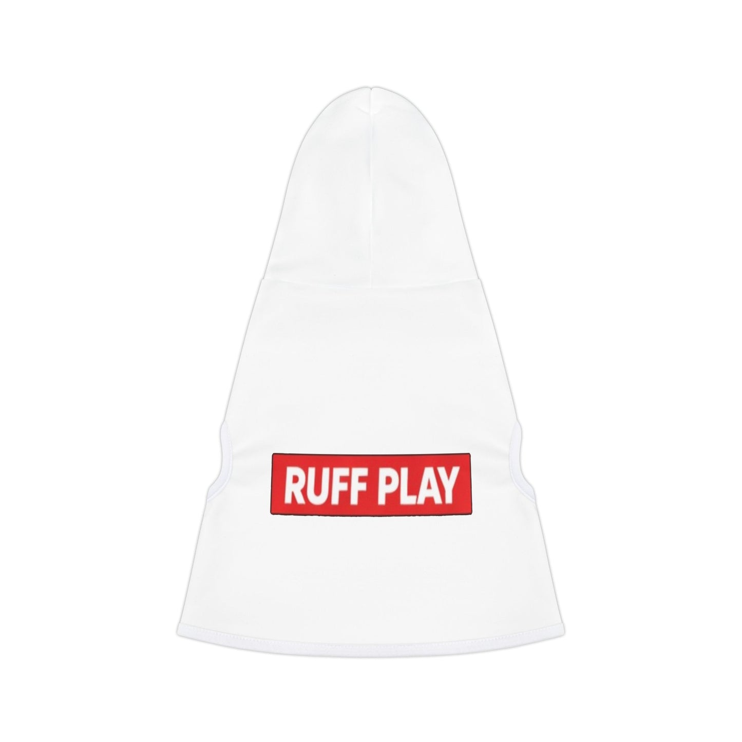 Ruff Play Pet Hoodie — Black Dog Hoodie with 'RUFF PLAY' Logo