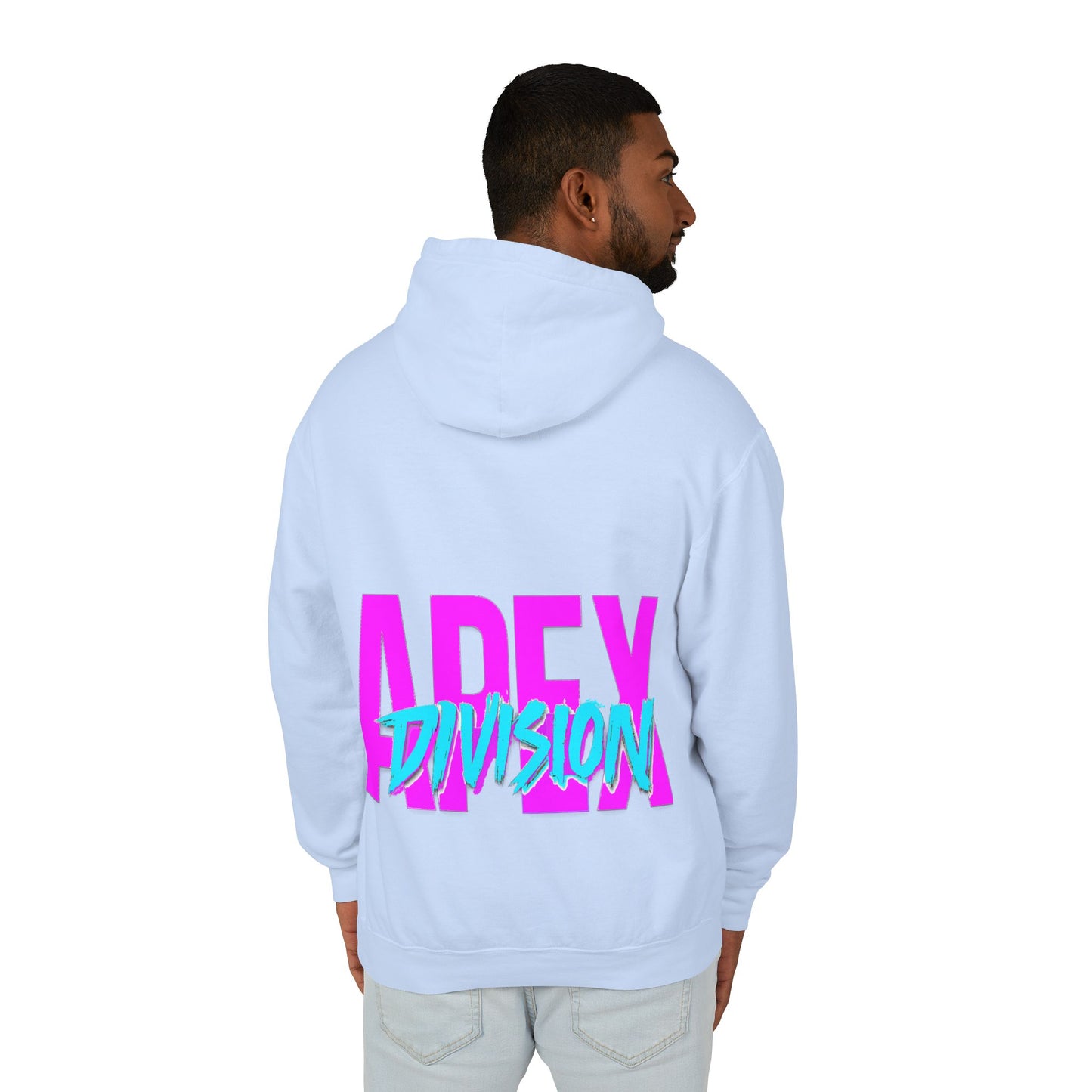 Apex Division Hooded Sweatshirt — Retro Neon Logo Hoodie