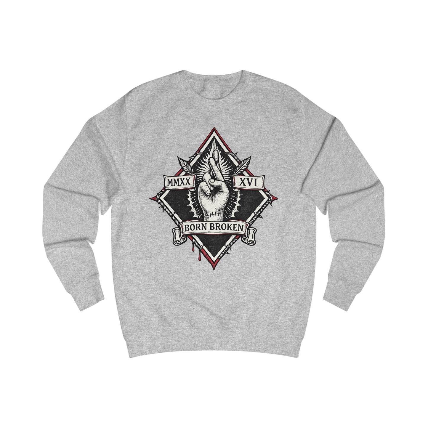 BORN BROKEN — VINTAGE CREWNECK