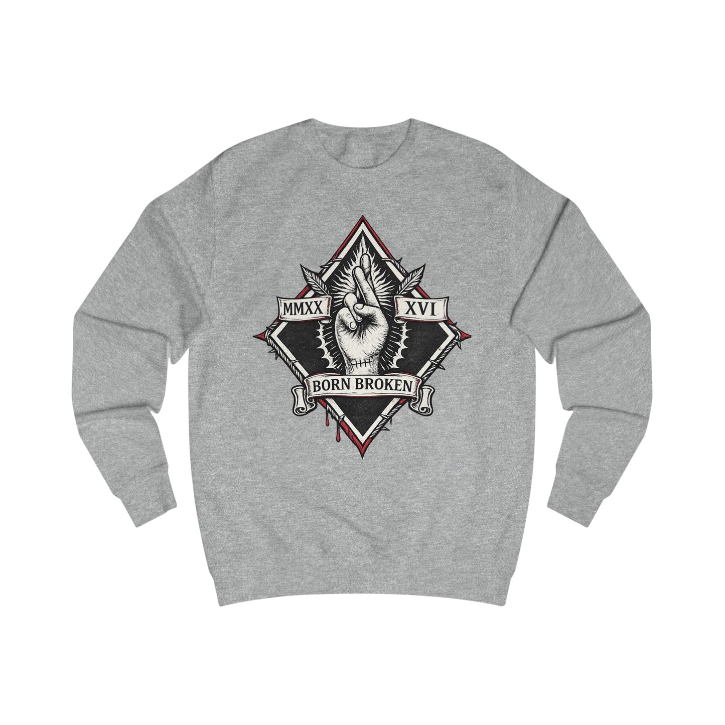 BORN BROKEN — VINTAGE CREWNECK