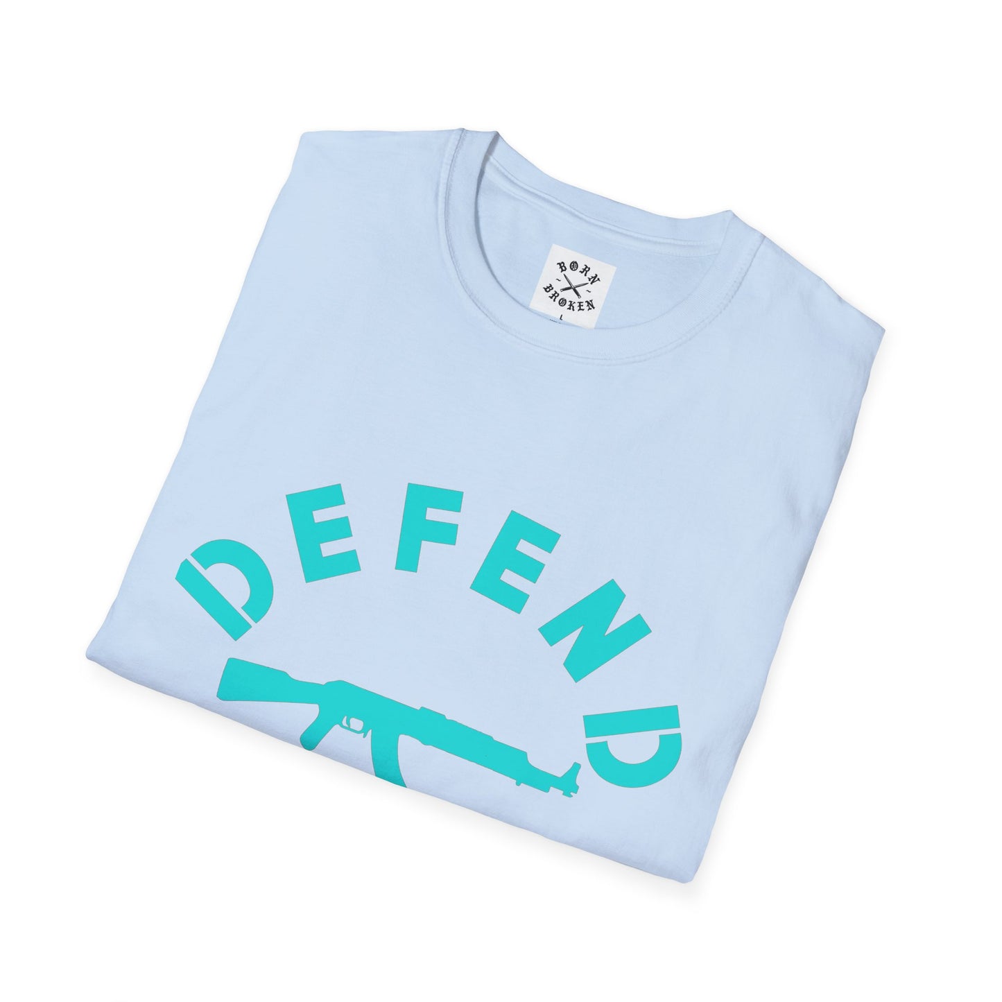 BORN BROKEN — DEFEND PUPPIES TEE